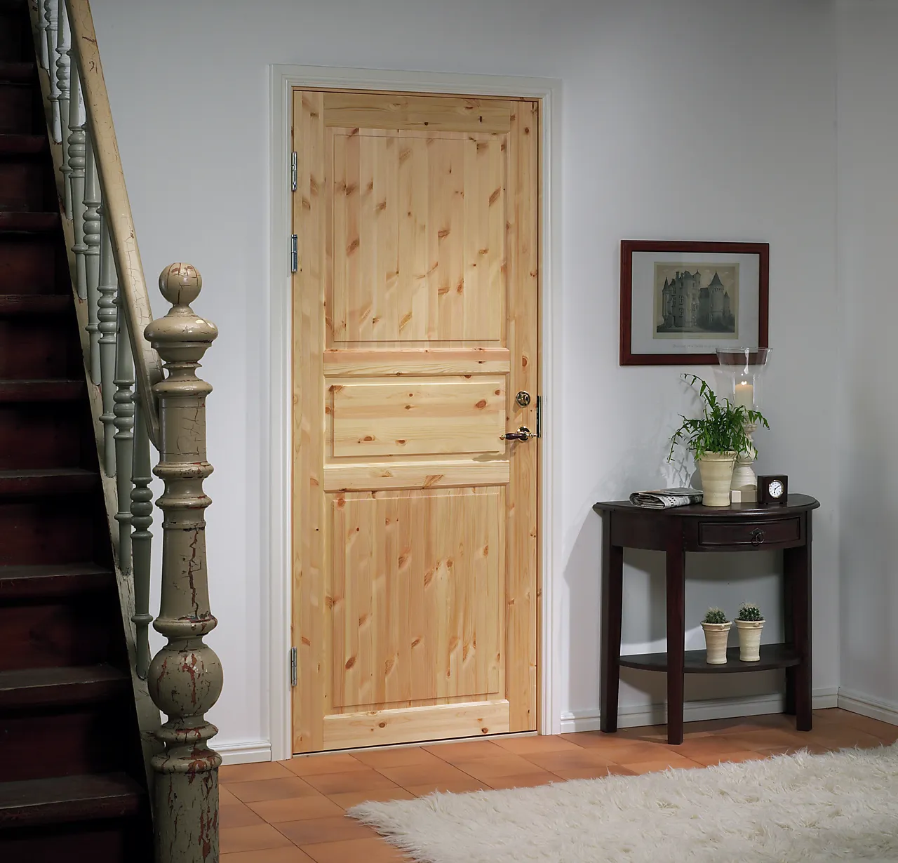 Dørbl tradition 03 10x21 ubh furu tett heltredør 3 speil