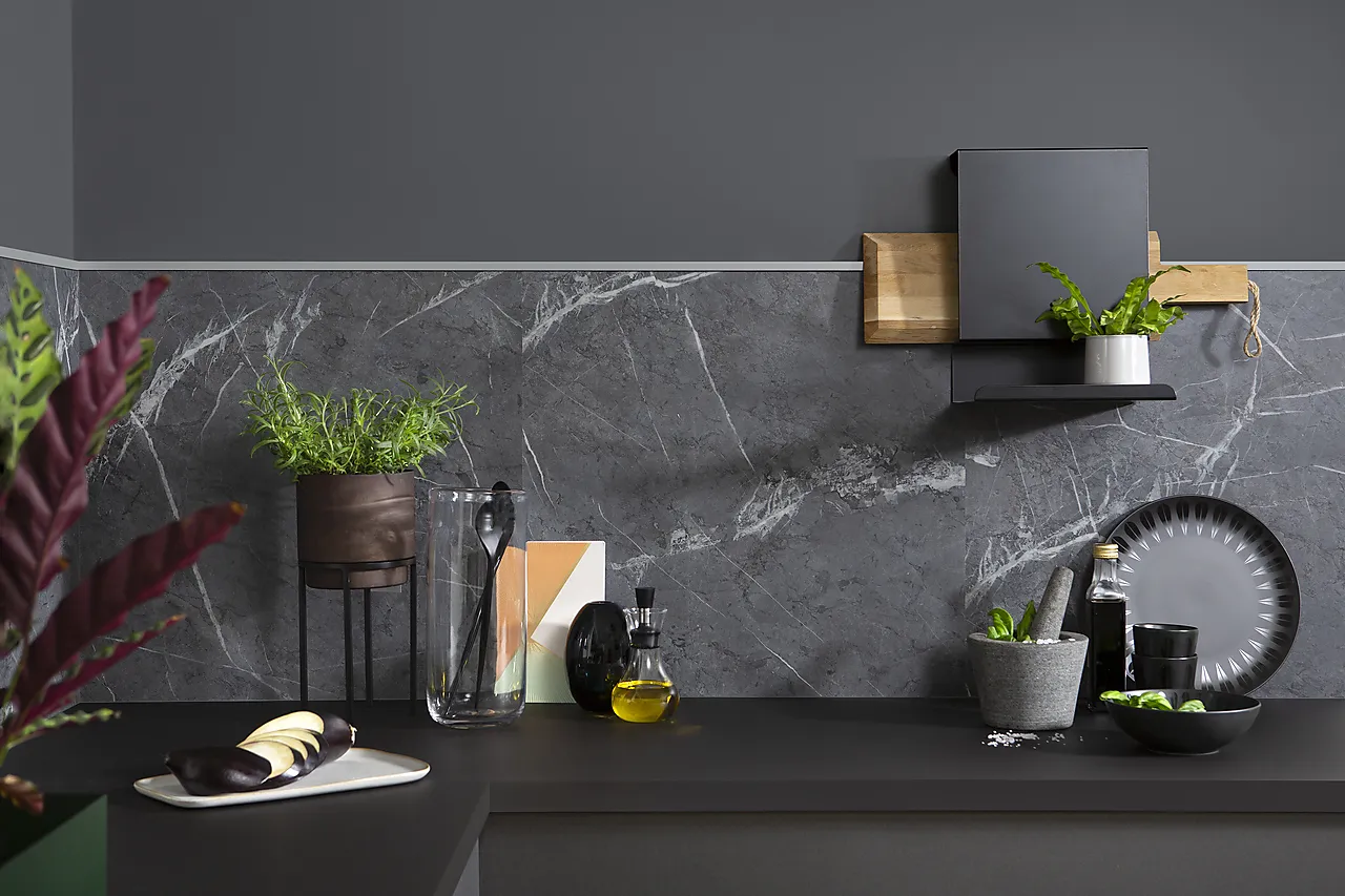 Fibo Black Marble kjøkkenpanel 3020 mm null - null - 2 - Miniatyr