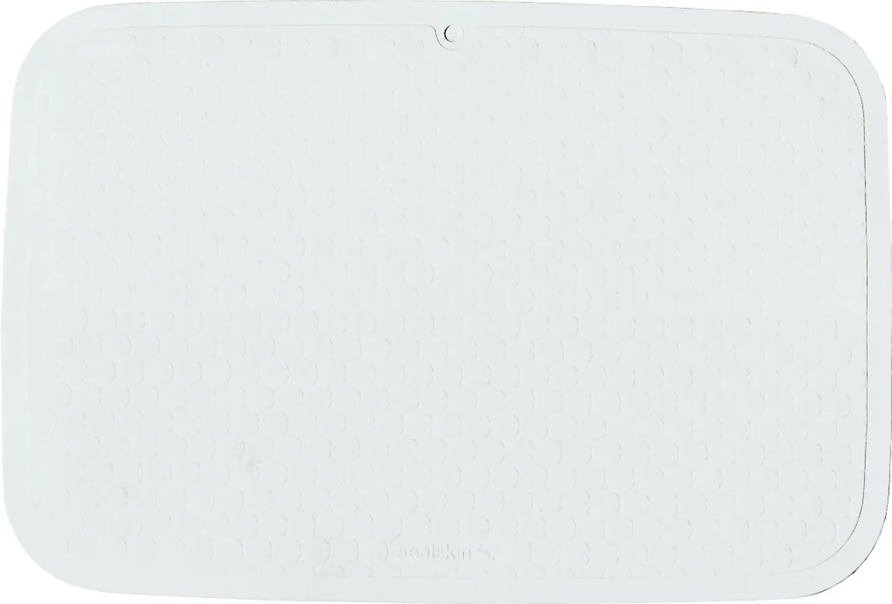 BADEKARMATTE RUBELL 75X37 HVIT STR: 75 X 37CM