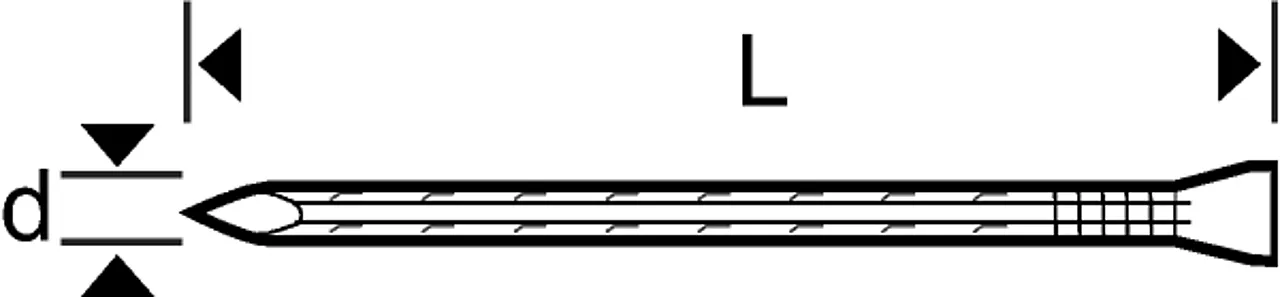 Spiker dykkert 35x2,0 fzba-120 skarpkant blankforsinket stål null - null - 2 - Miniatyr