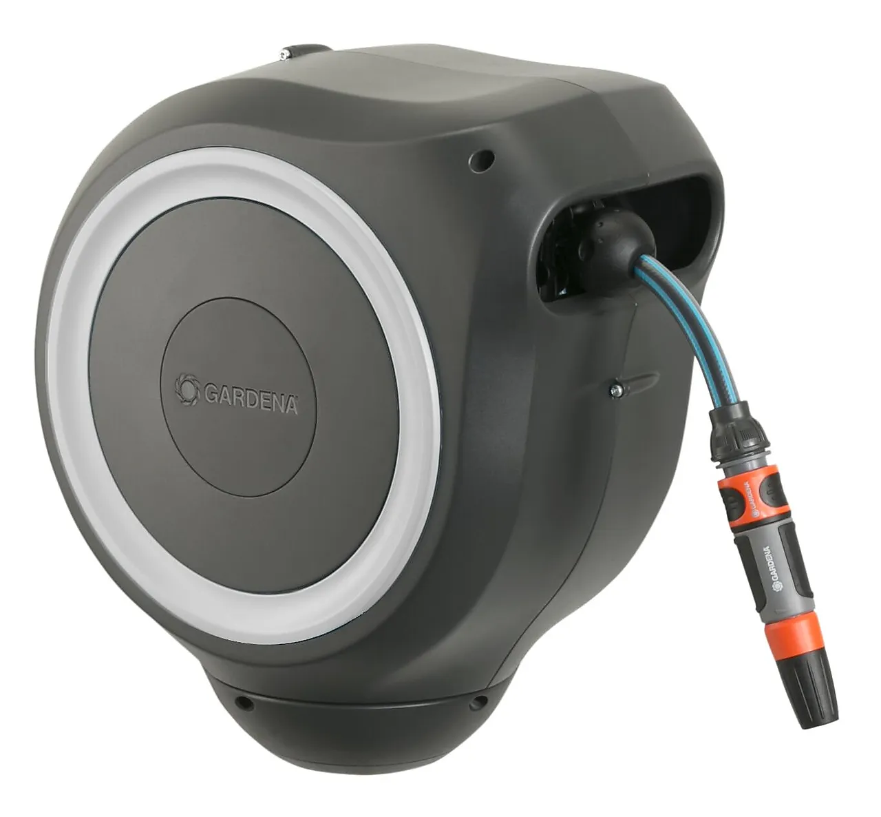 Veggslangeboks hvit 15 meter