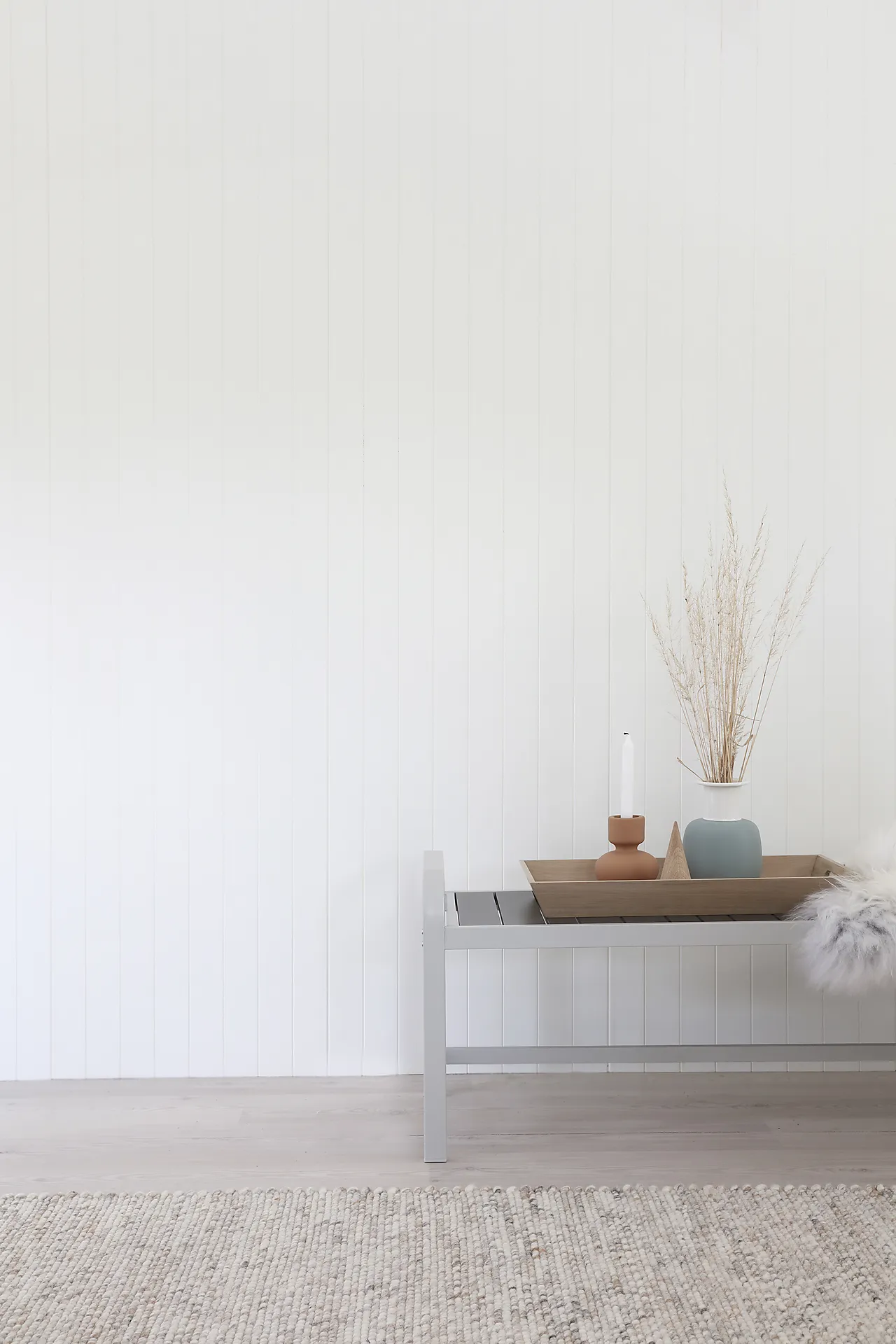 Veggplate i trefiber 8-bord hvit 11x620x2390 mm null - null - 3 - Miniatyr