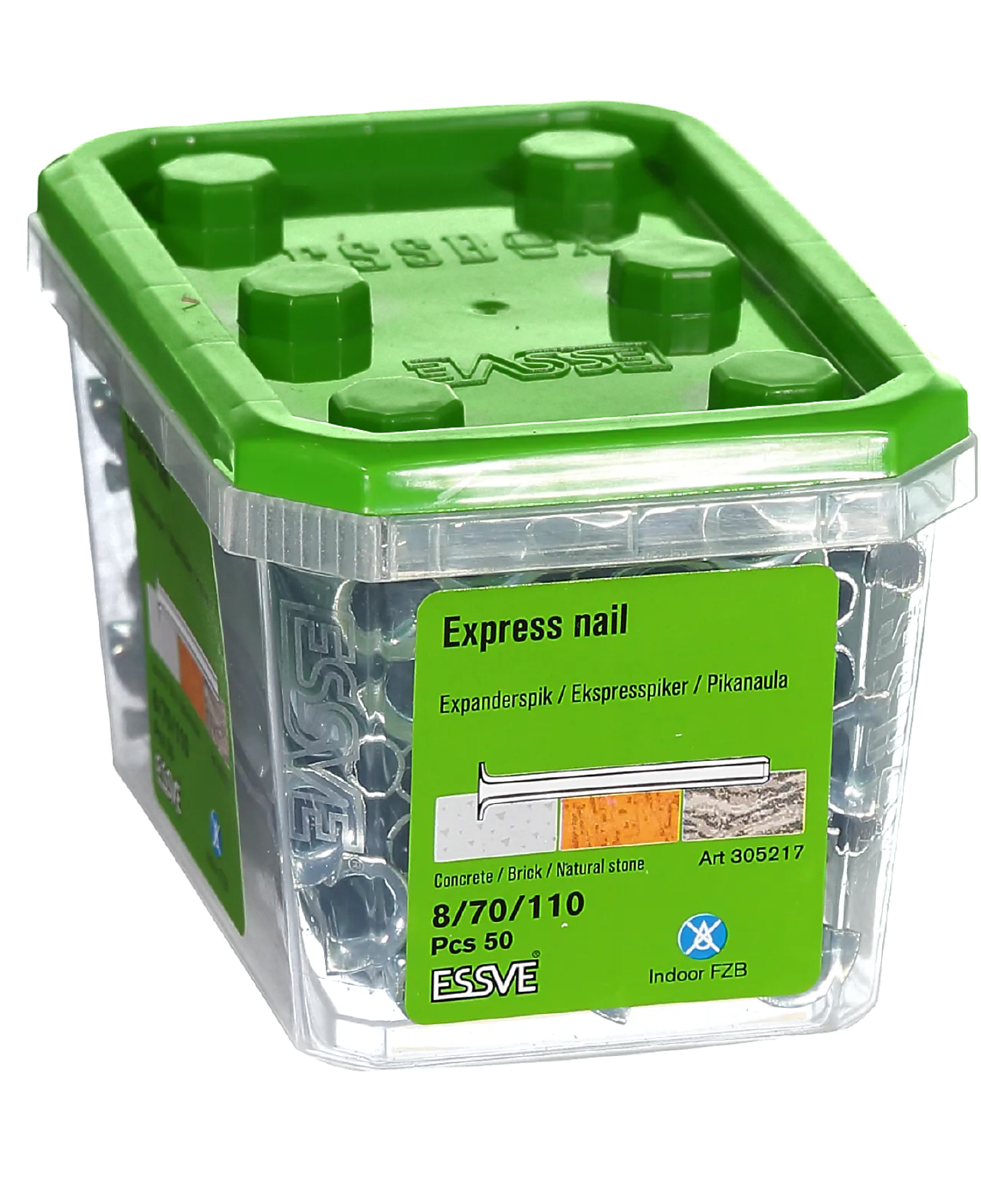 Ekspresspiker 8/70/110 mm 50 stk null - 110 - 2 - Miniatyr