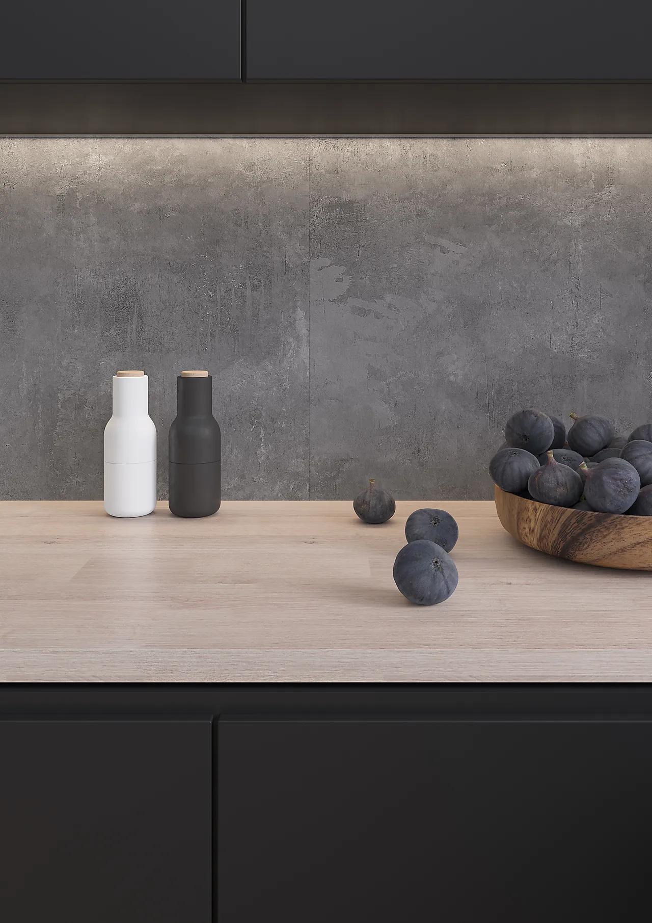 Benkeplate eik natural rettkant 26x610x3020 mm null - null - 3 - Miniatyr