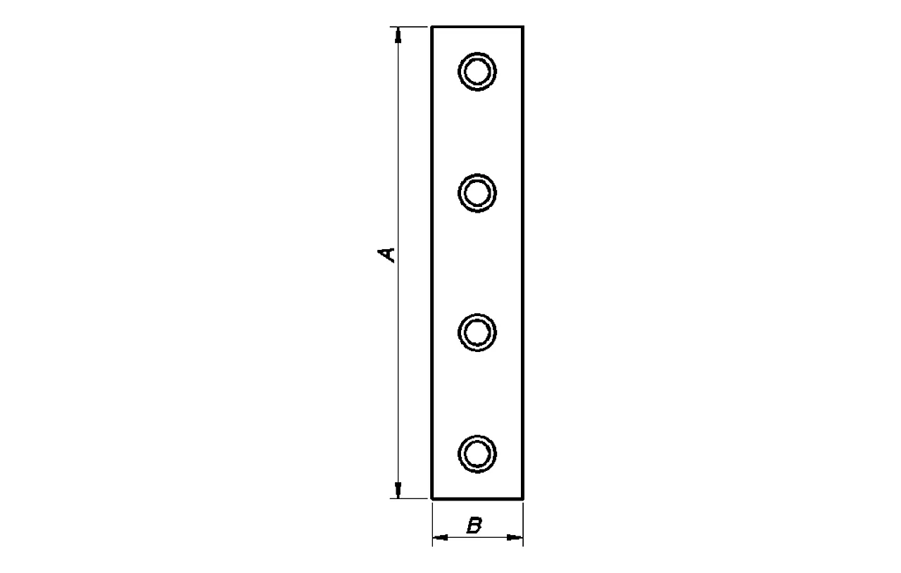 Skjøtejern 100x20 mm null - null - 2 - Miniatyr