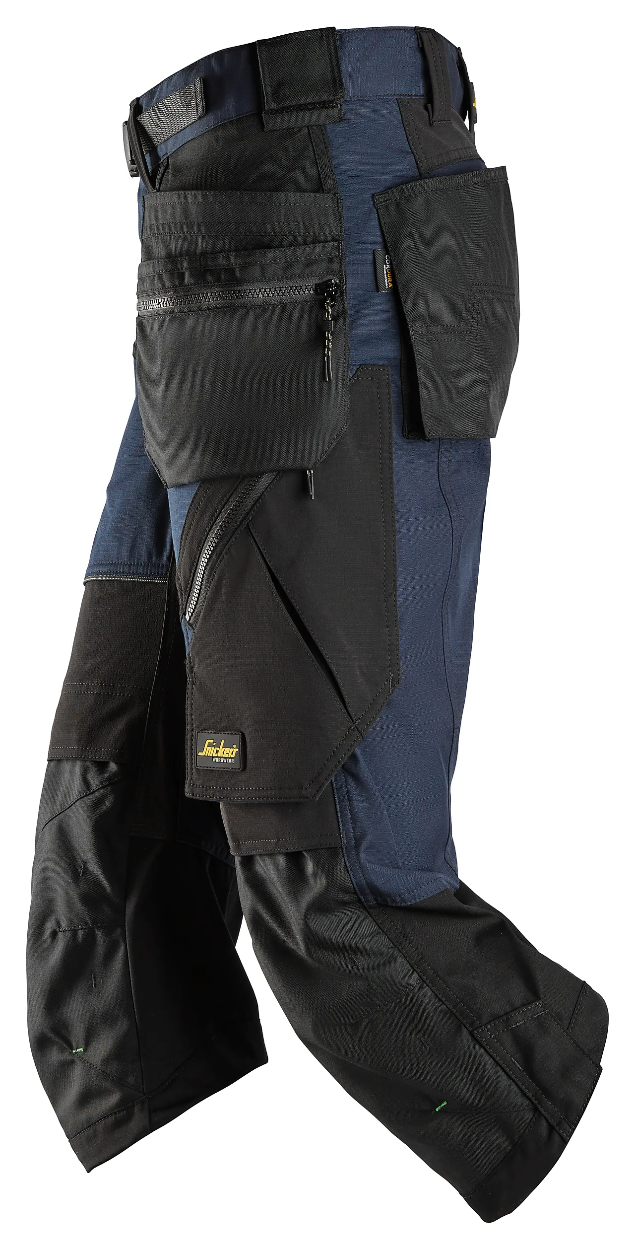 Snickers piratbukse 6905 HP mørkeblå/sort str 46 FlexiWork+ null - null - 3 - Miniatyr