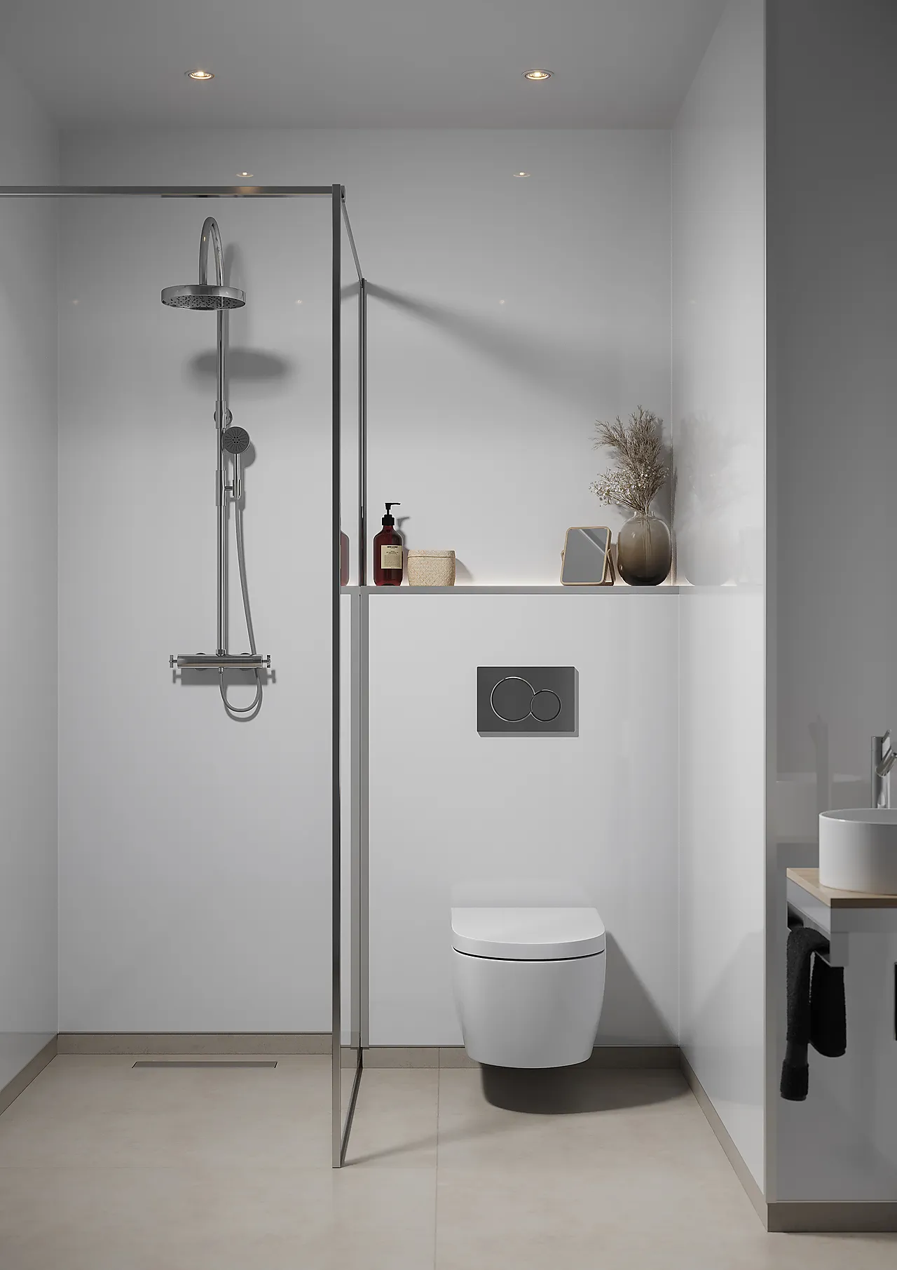 Fibo Baderomsplate hvit Høyglans Fibo Baderomsplate hvit Høyglans