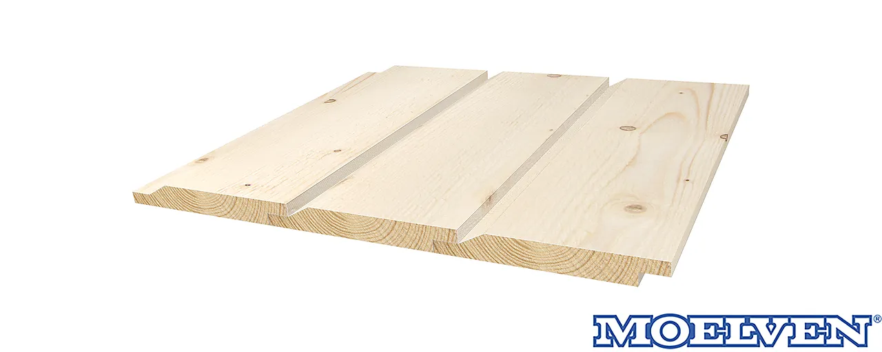 Dobbelfals gran 19 x 173 mm 28 grader KL1 null - null - 2 - Miniatyr