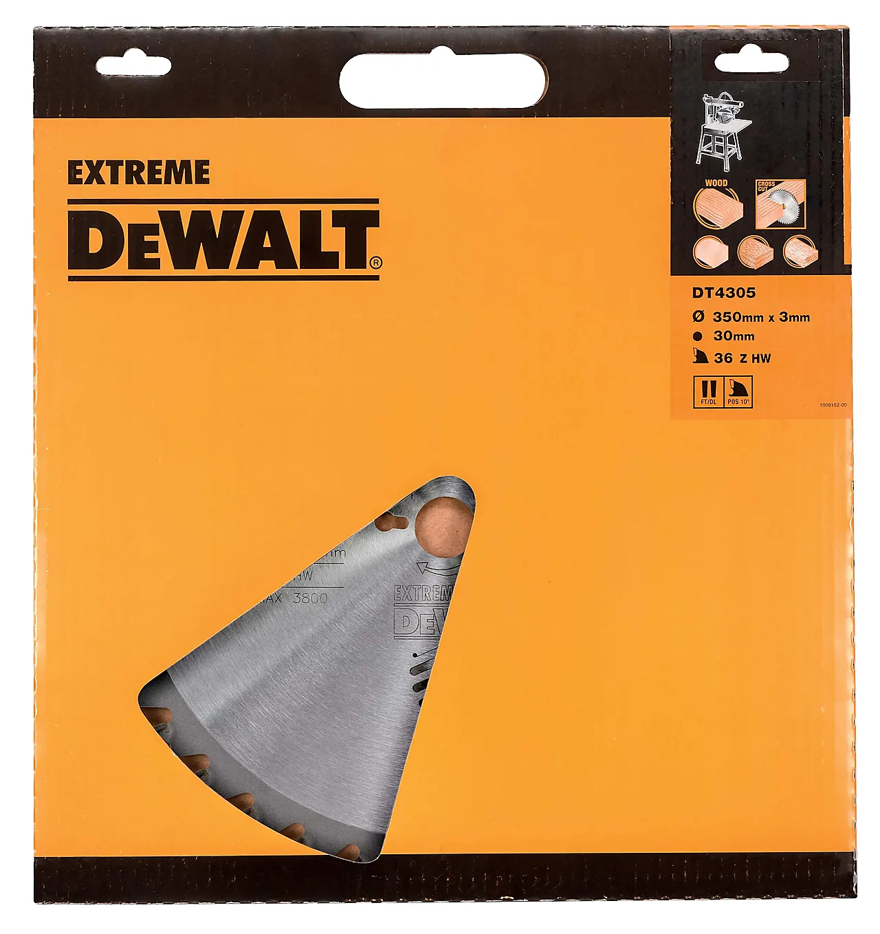 Sagblad Extreme DT4305 350x30 mm 36 tenner null - null - 2 - Miniatyr
