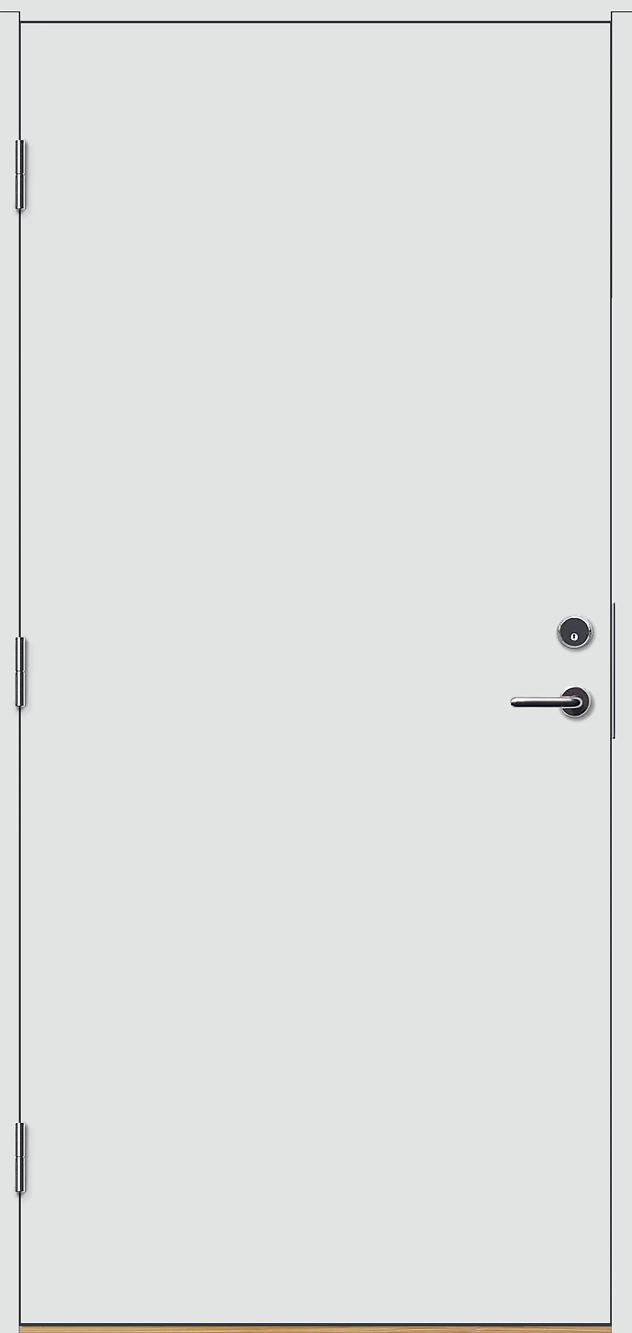 Bygg1 innerdør EI30/25dB hvit 40x92 cm venstrehengslet null - null - 3 - Miniatyr