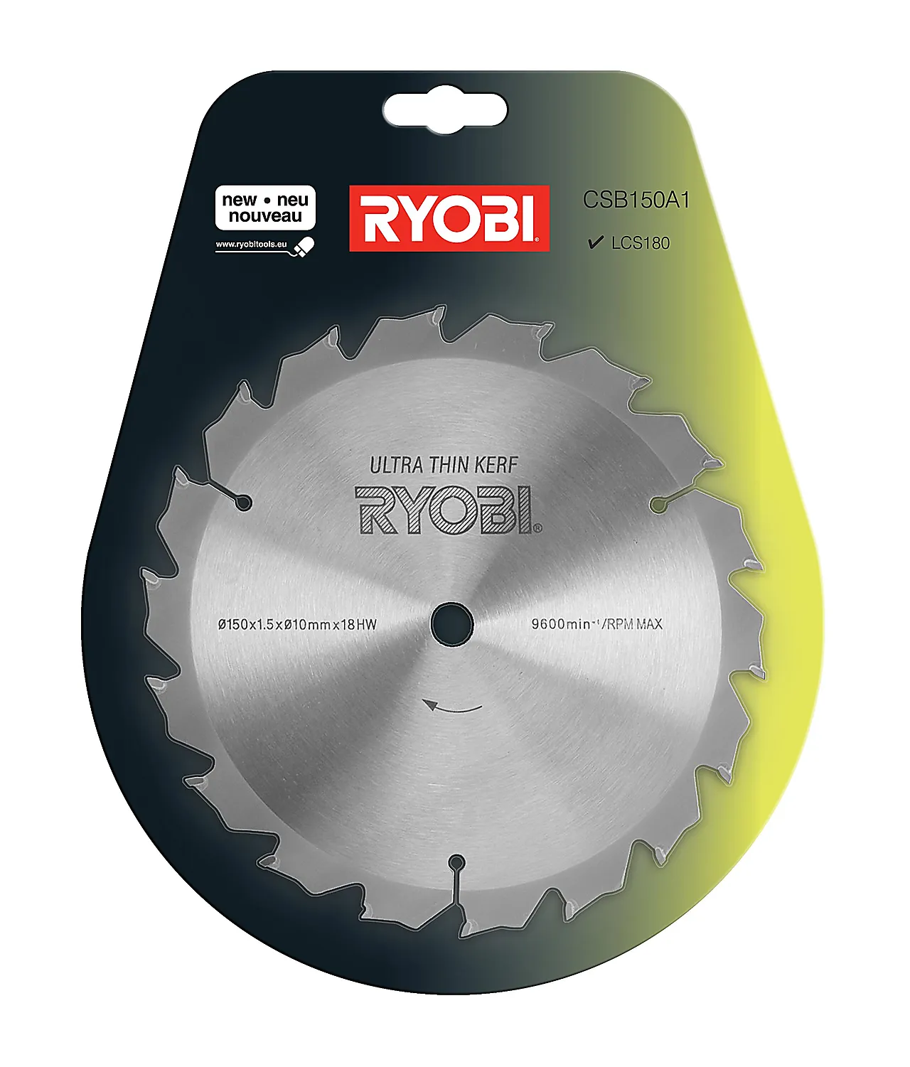 Sagblad til sirkelsag 150 x 10 mm 18 tenner