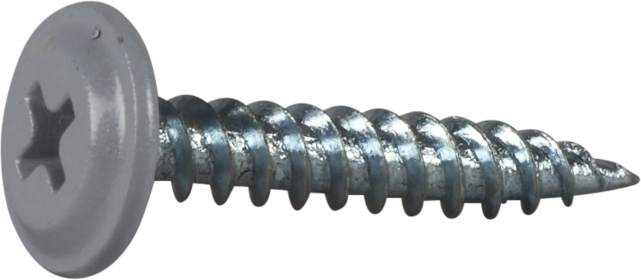 Montasjeskrue sølv 4,2x25 fzb -250 skarp spiss ral 9006 blankforsinket