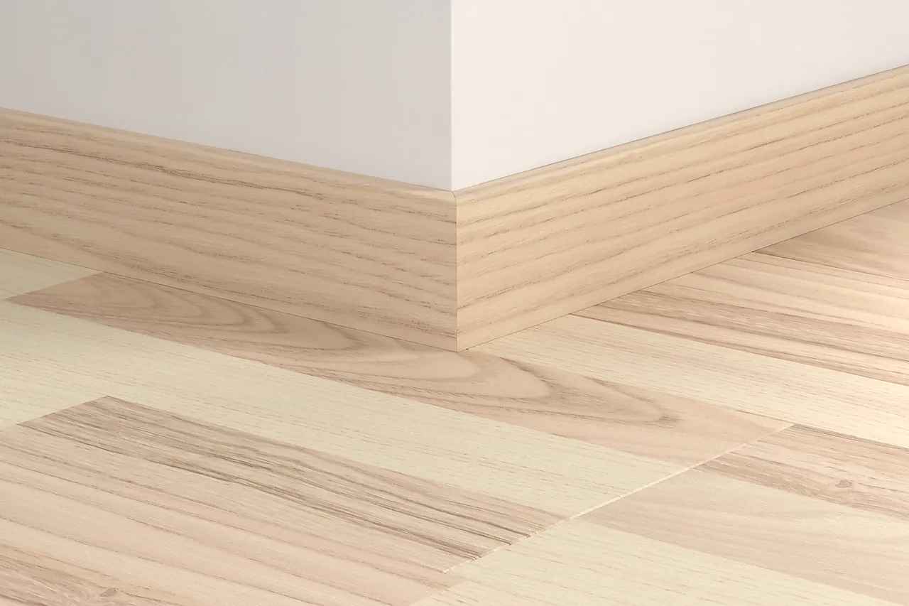 Sokkellist laminat 12x58 mm Nordic White Ash dekor 01822 null - null - 2 - Miniatyr