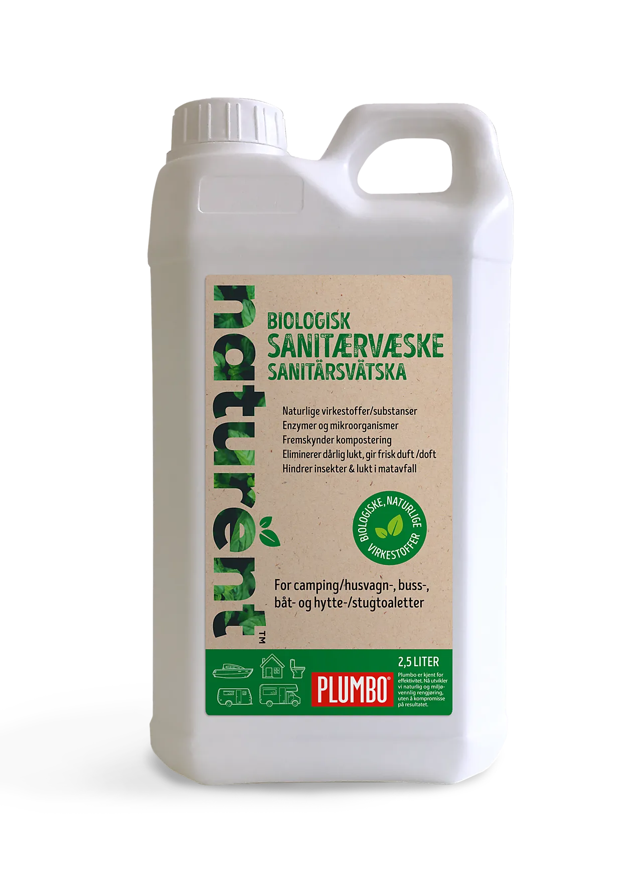 Biologisk sanitærvæske 2,5 liter Biologisk sanitærvæske 2,5 liter