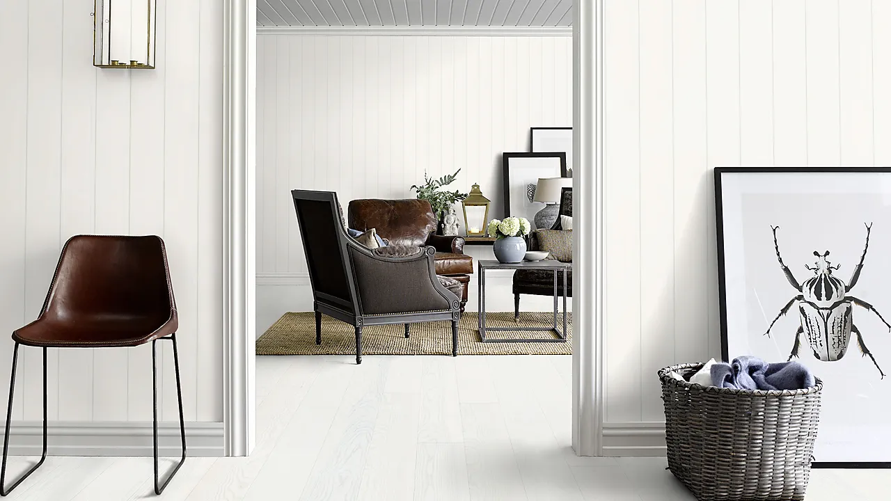 Veggpanel MDF skygge/skrå 11x620x2390 mm hvit null - null - 3 - Miniatyr