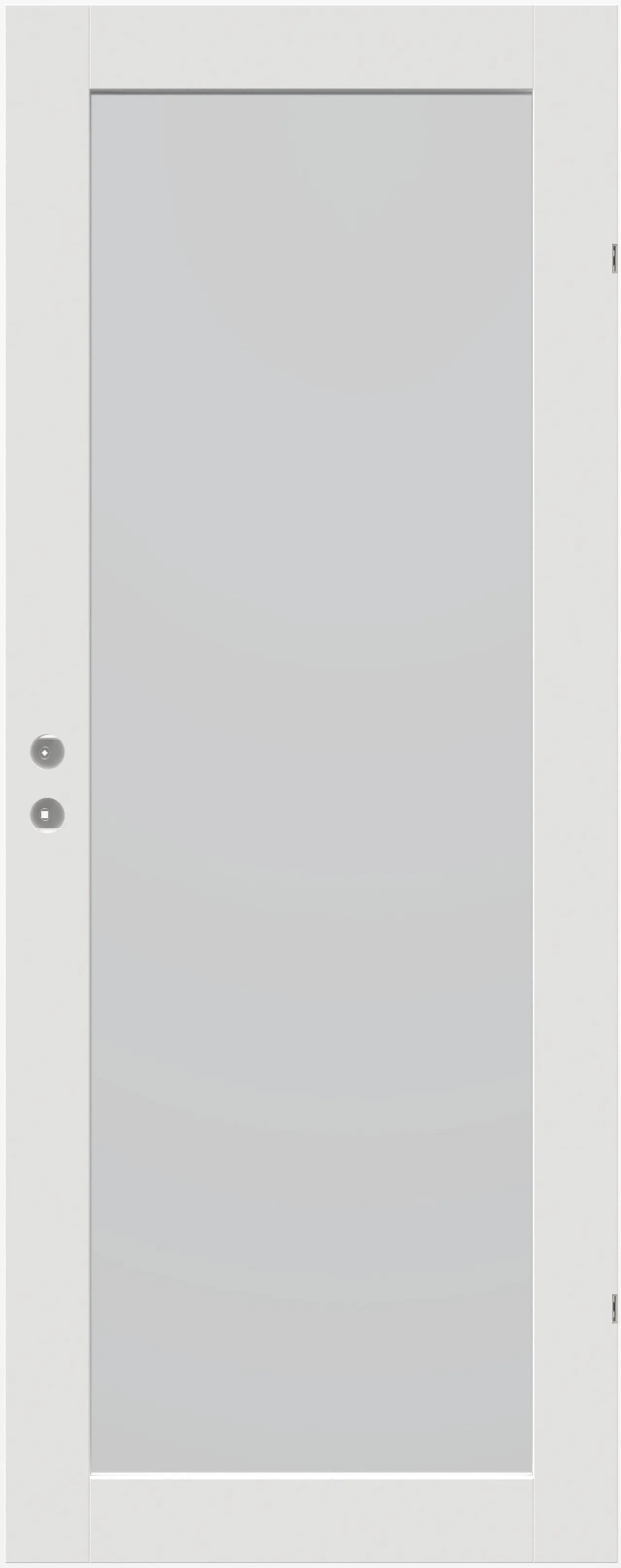 Innerdør Prima klassisk hvit med glass 80x200 cm