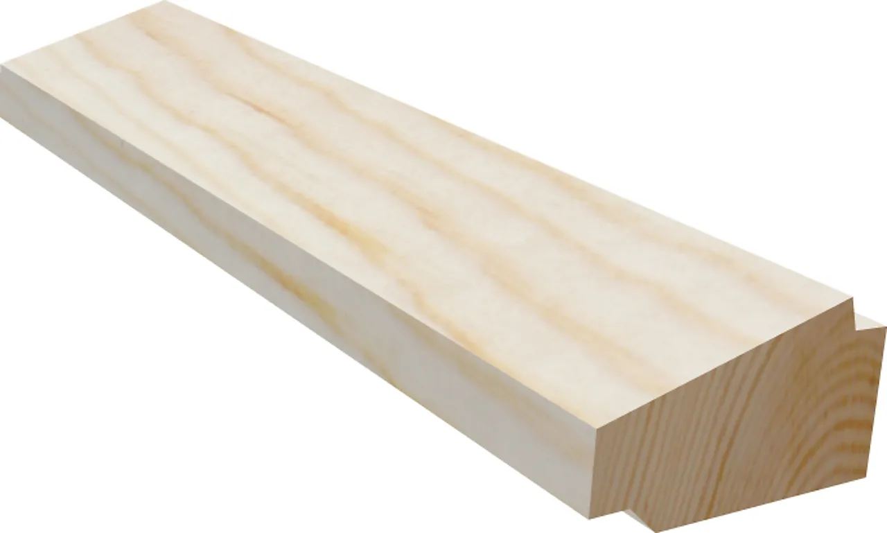 Taklist dobbeltskygge 21x34 mm ubehandlet furu null - null - 2 - Miniatyr