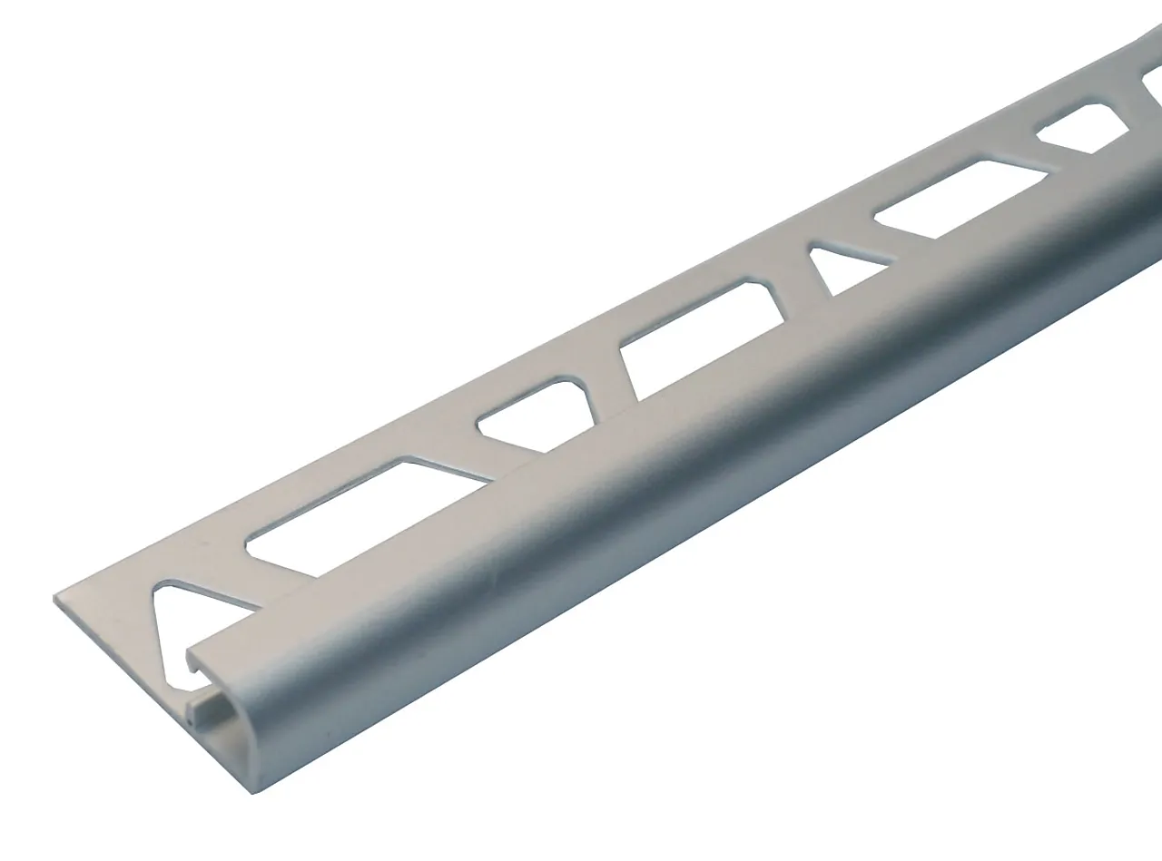 Hjørnelist anodisert aluminium 8 mm sølv Hjørnelist anodisert aluminium 8 mm sølv