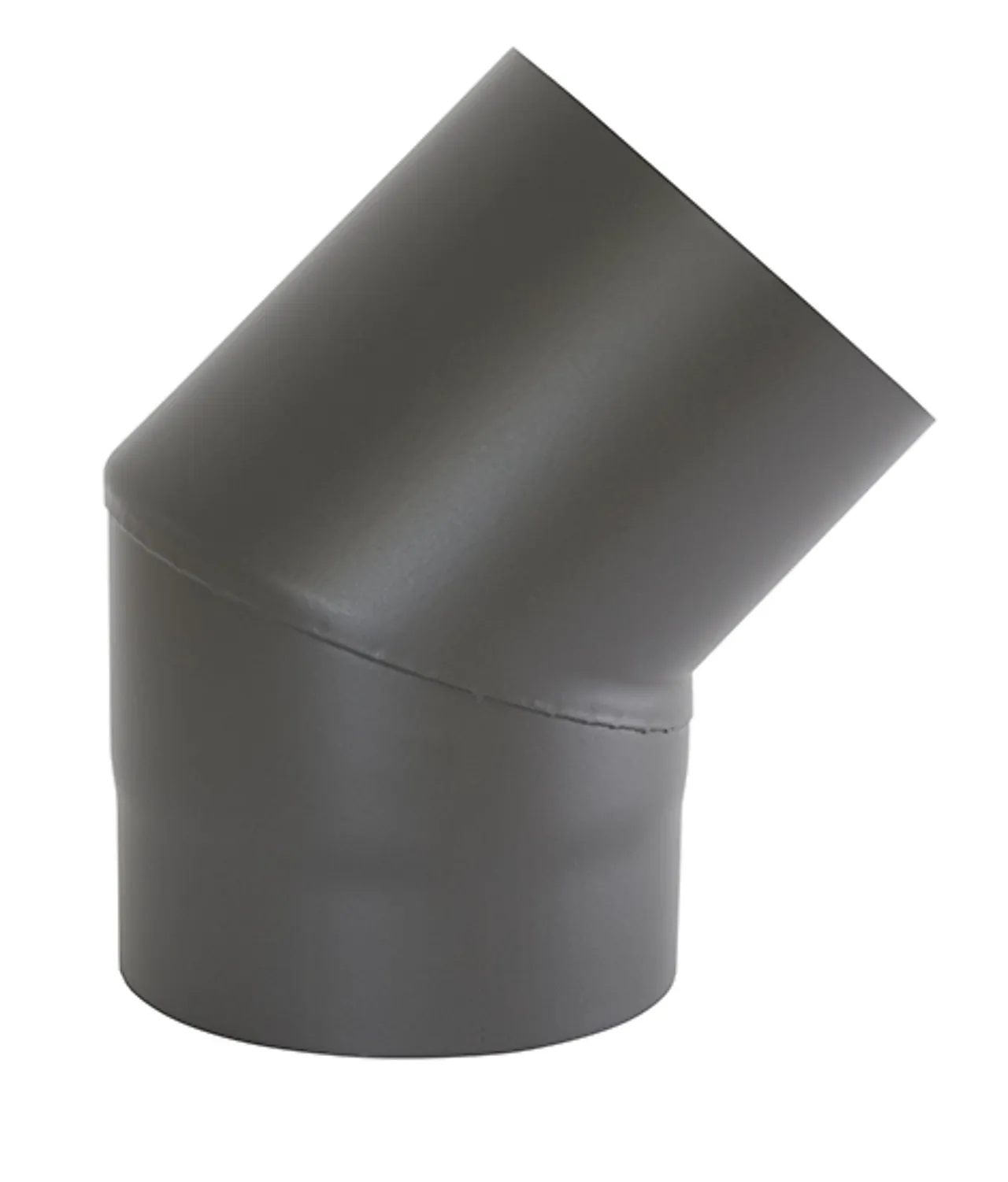 Peisrør Ø150 45Gr Kort U/L Grå Metallic Hammerstrøm Peisrør Ø150 45Gr Kort U/L Grå Metallic Hammerstrøm