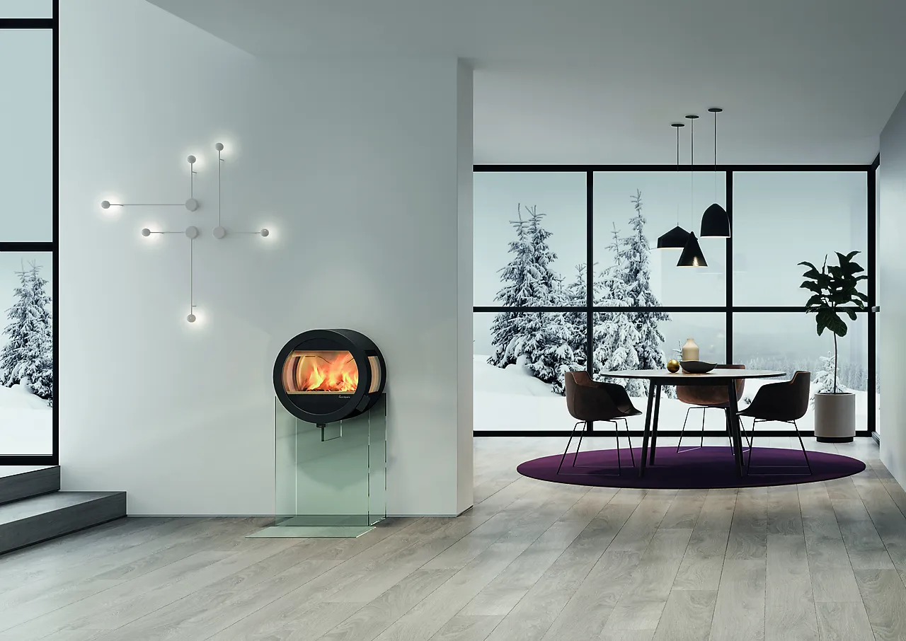 Nordpeis Peisovn Me Glass med sideglass Nordpeis Peisovn Me Glass med sideglass