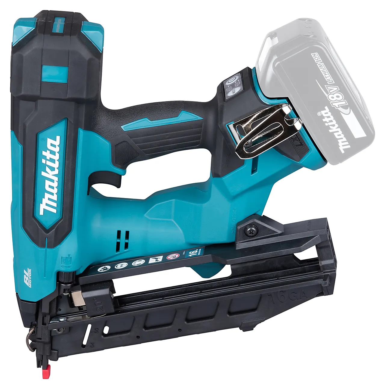 Makita Dykkertpistol 18V 1,6mm DBN610ZJ null - null - 2 - Miniatyr