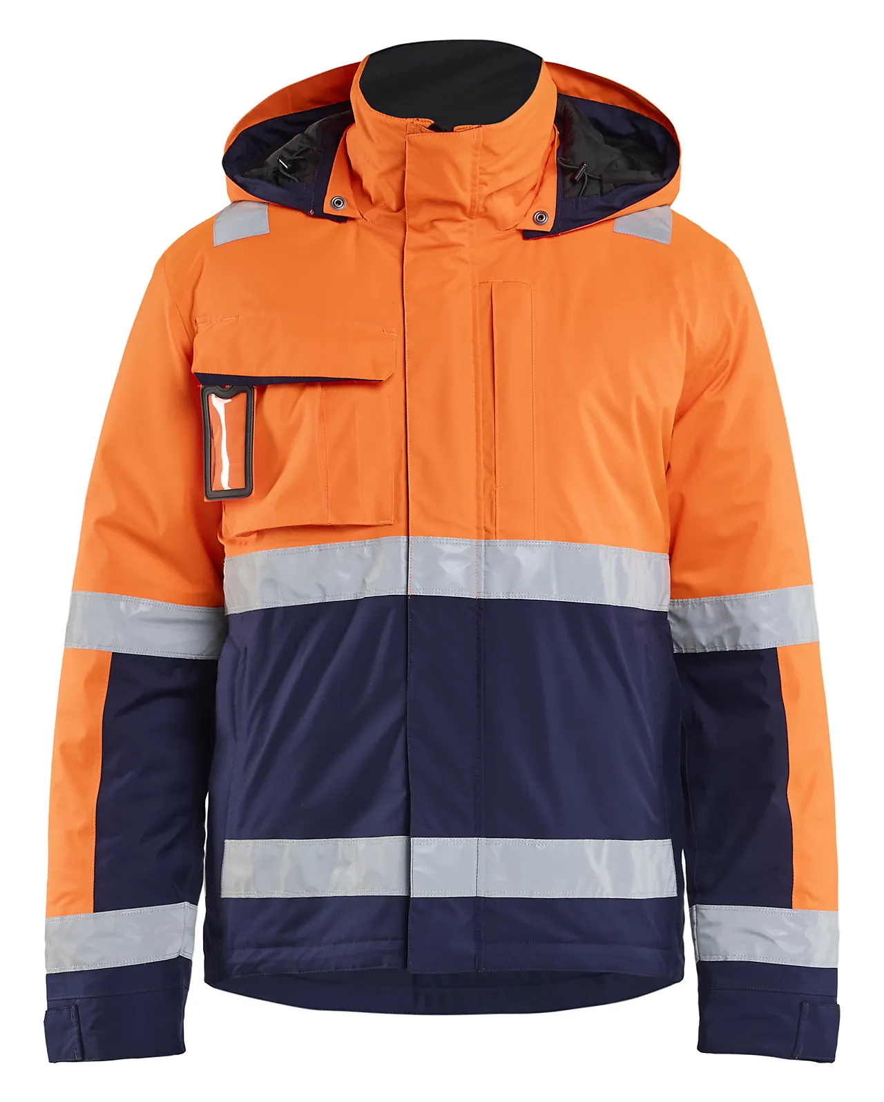 Vinterjakke varsel S orange/marineblå Vinterjakke varsel S orange/marineblå