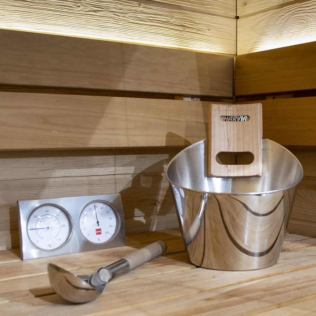 Badstue sett rustfritt stål Badstue sett rustfritt stål