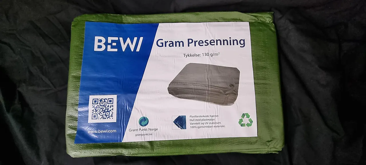 Presenning 4x6m 130 g/m2 grønn Presenning 4x6m 130 g/m2 grønn