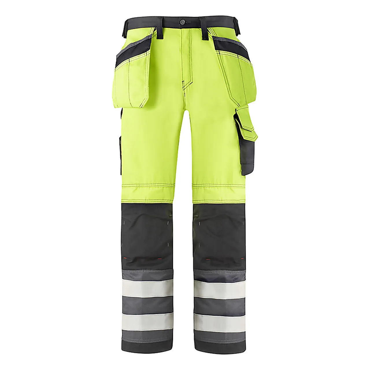 Håndverksbukse 3233 High Vis kl.2gul/sort str 46 null - null - 2 - Miniatyr