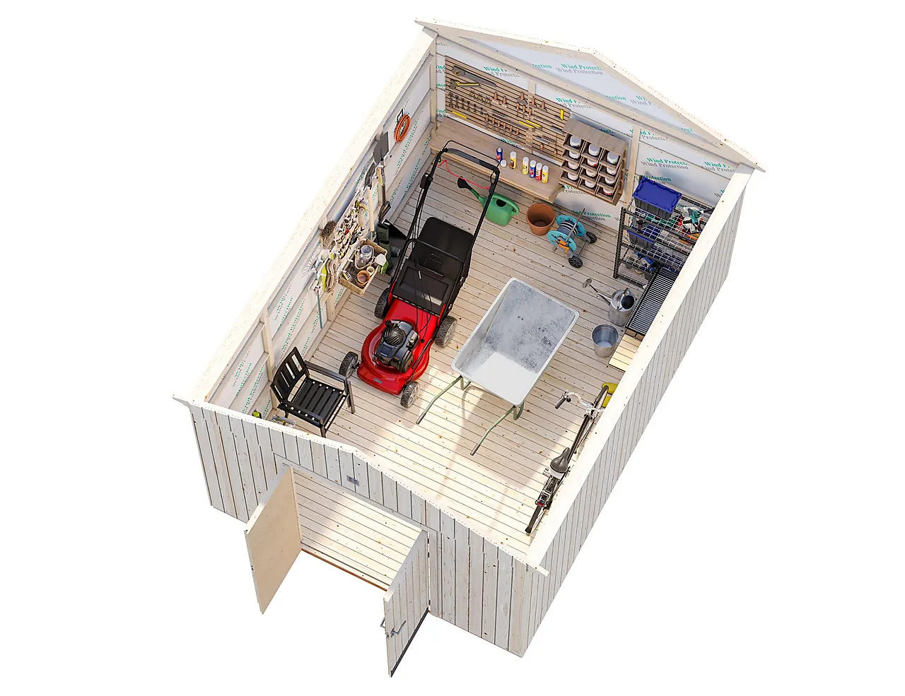 Redskapsbod Martin 14,9 m² null - null - 2 - Miniatyr