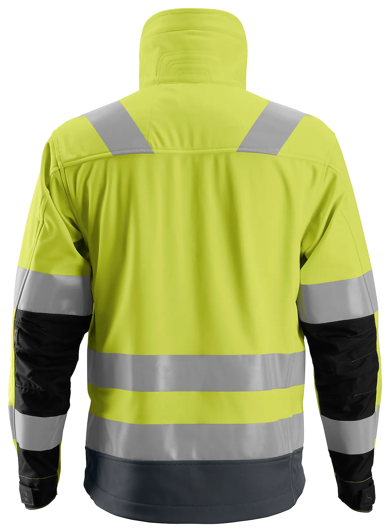 Jakke softshell highvis gul/mørk grå 2XL null - XXL - 3 - Miniatyr