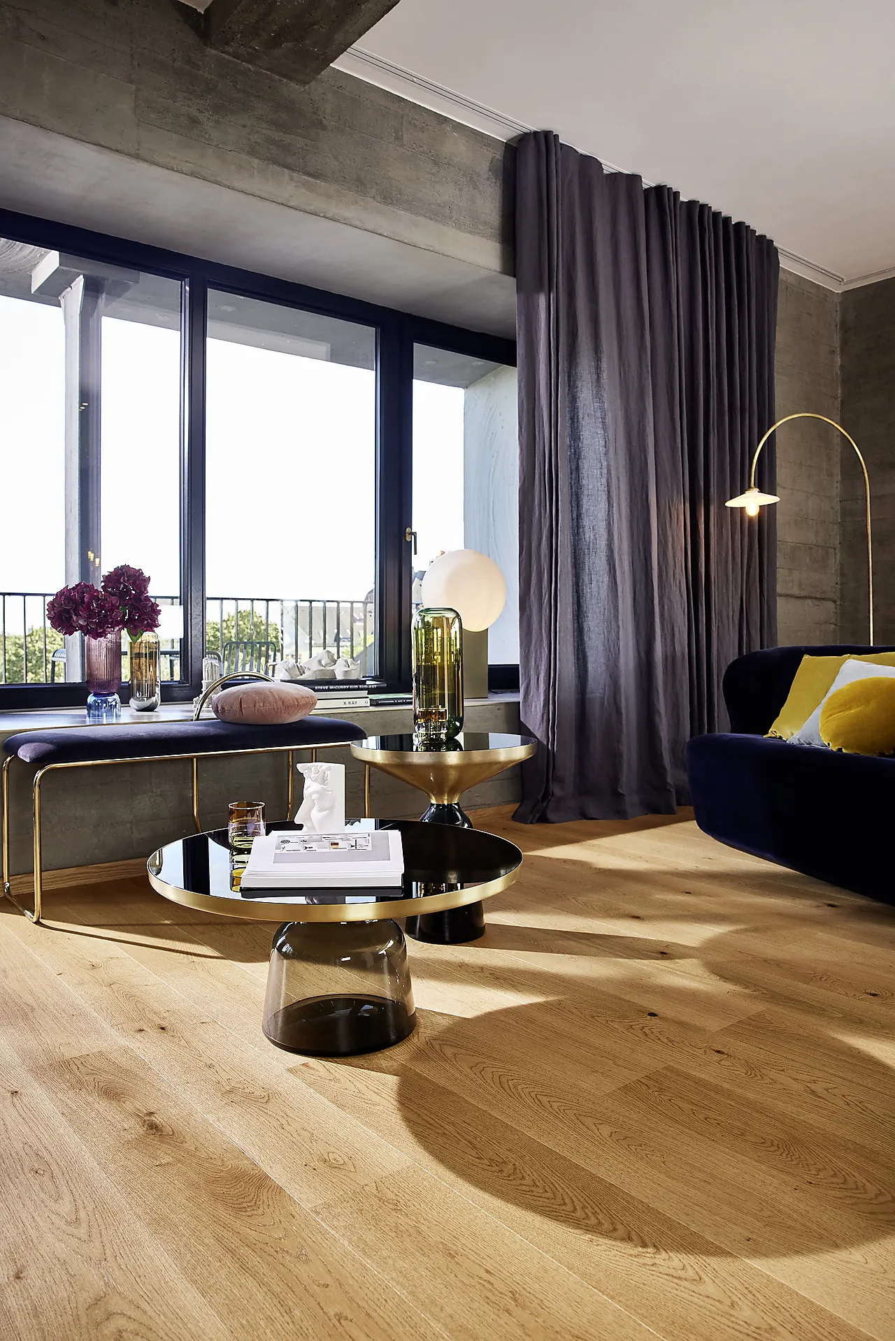 Parkett 1-stav eik soft brown castle null - null - 2 - Miniatyr