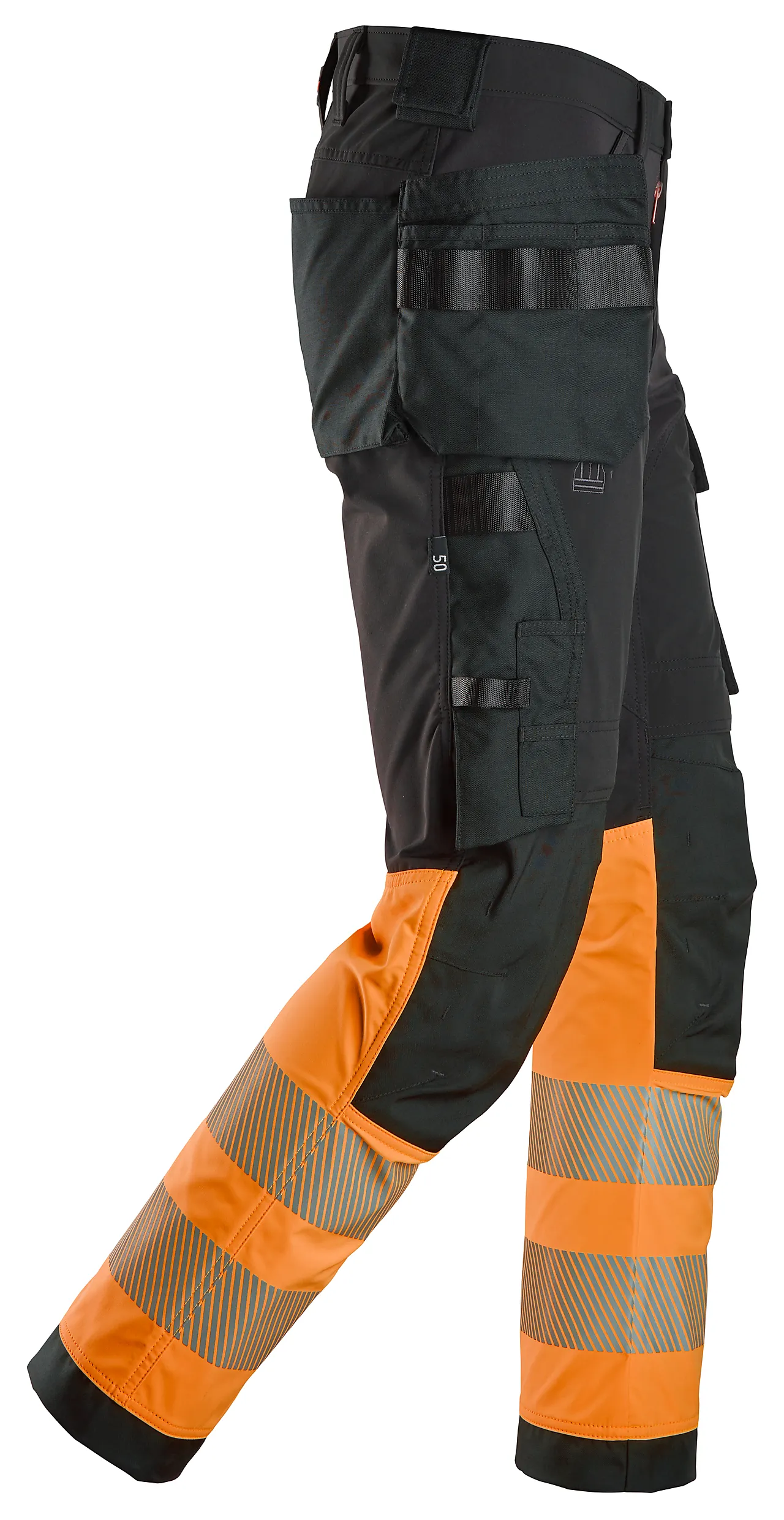 Snickers Workwear Bukse 6231 Sort/Oransje KL1 58 null - null - 3 - Miniatyr