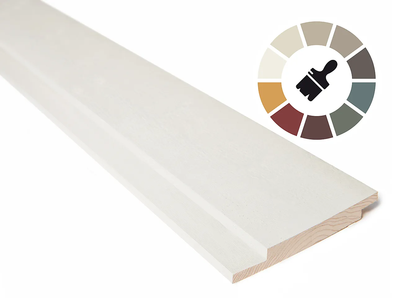 Gran 19x148 df rett mel spesialfarge dobbelfals rett mellomstrøk null - null - 2 - Miniatyr