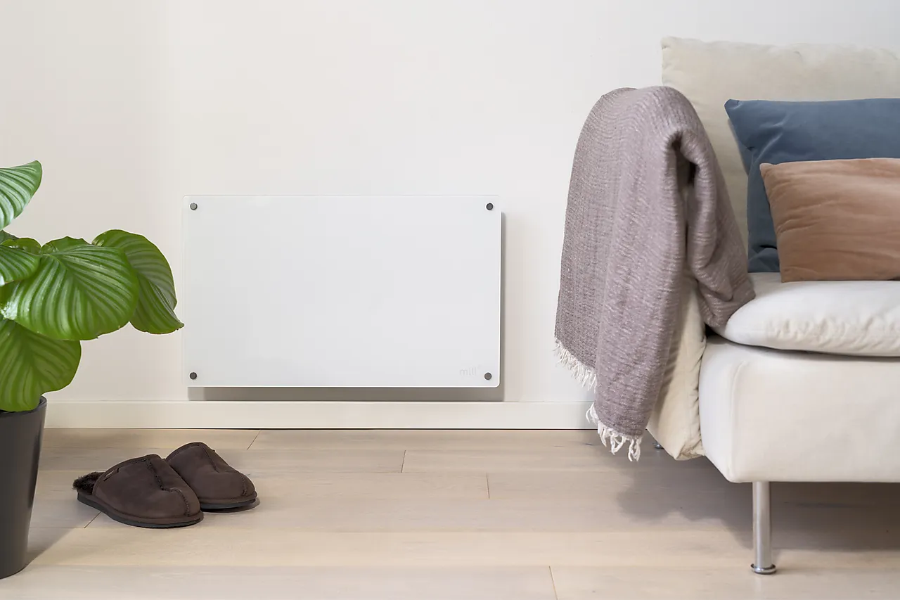 Panelovn glass 700 watt hvit null - null - 2 - Miniatyr