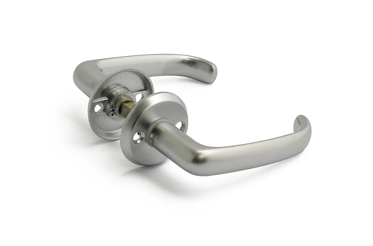 Dørhåndtak  a640 utv m-krom pp uten returfjær dt 38-70 mm