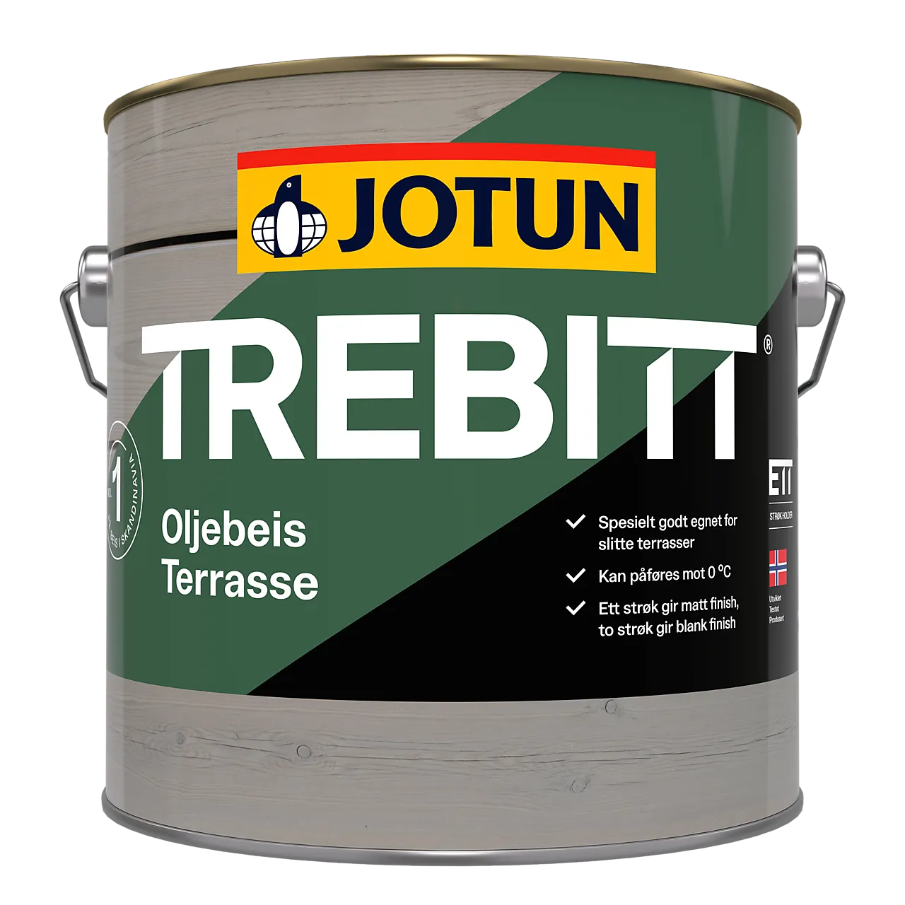 Jotun trebitt oljebeis terrasse gul bas 2,7 liter