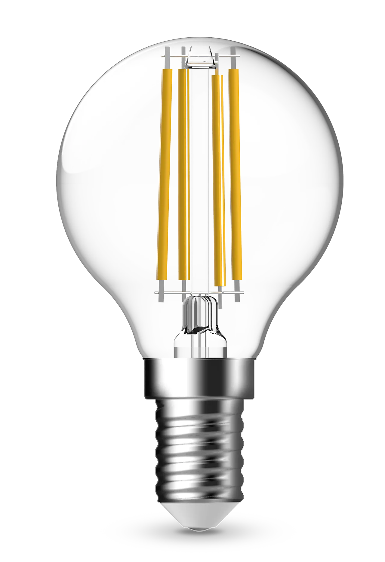 Lyspære led filament mini globepære flameswitch E14 4 Watt