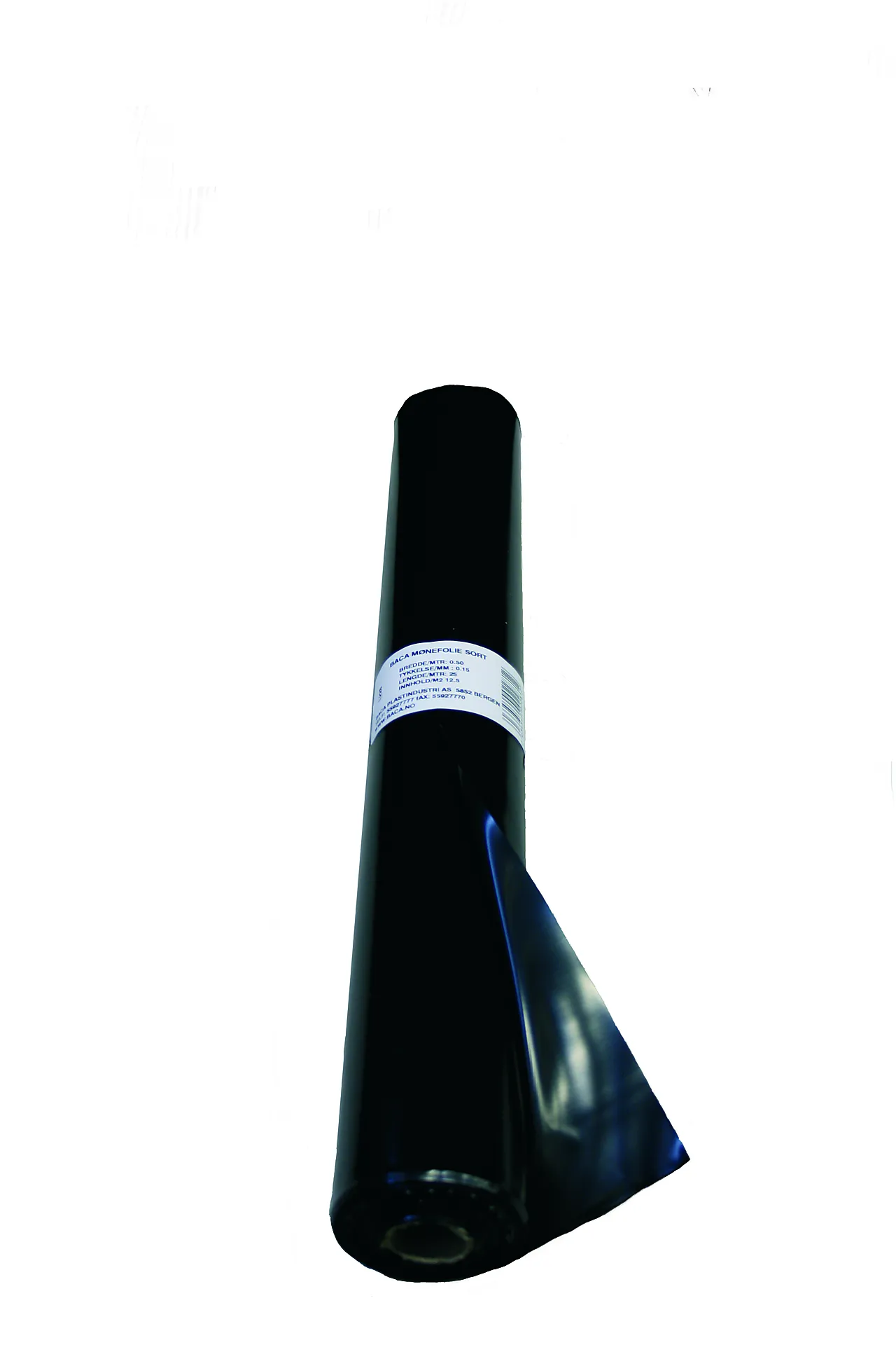 Mønefolie 0,7x25 m o,15 mm 17,5 m2 sort