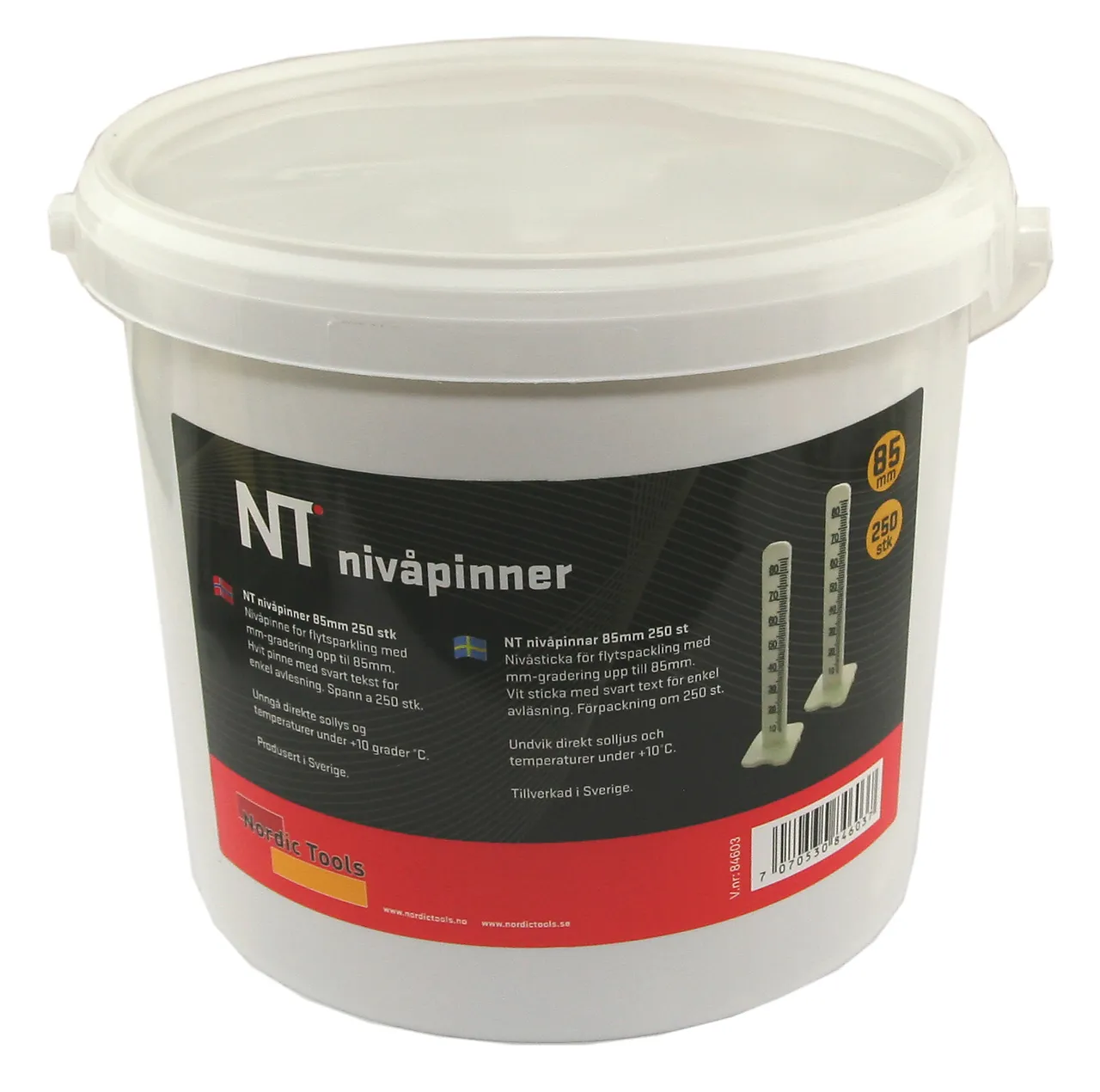 Nivåpinner NT 85 mm 250 stk null - null - 2 - Miniatyr