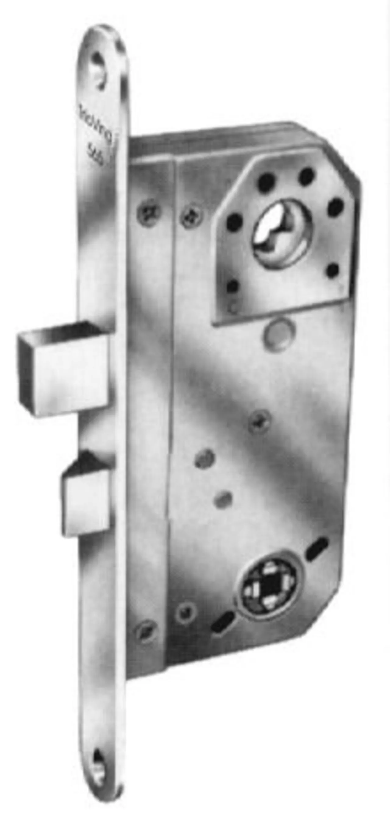 Sylinderlås 565r høyre vendbar med sluttstykke