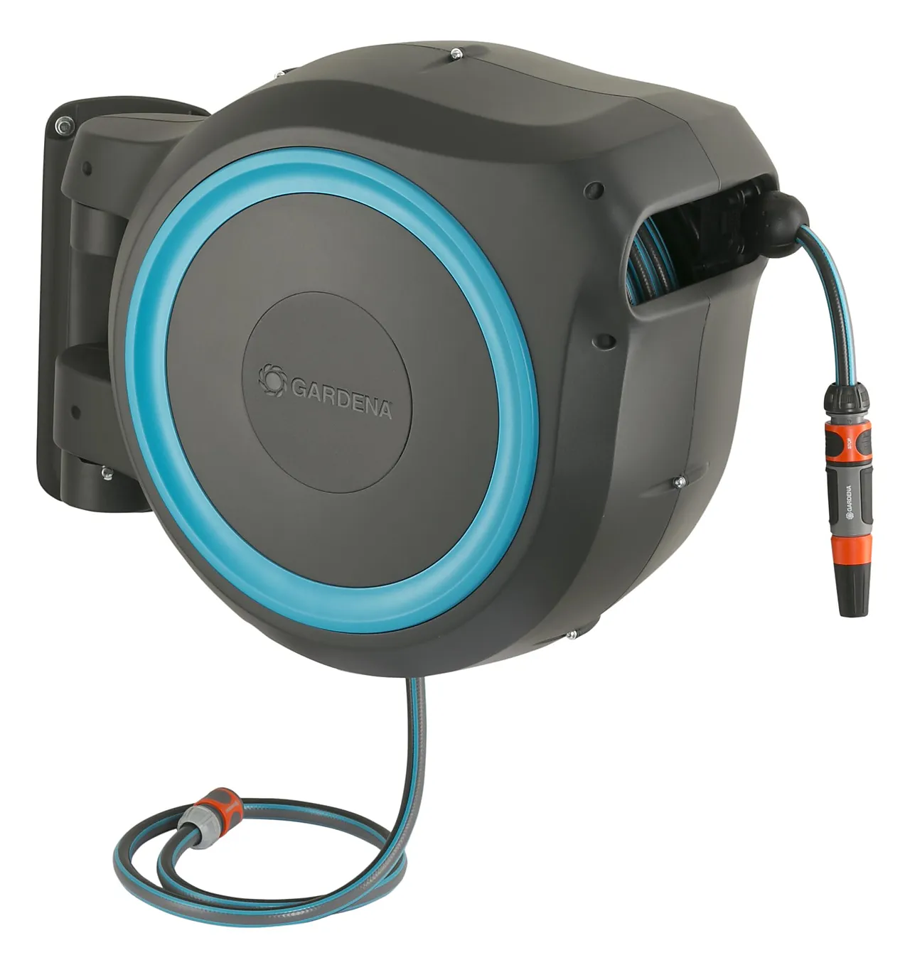 Veggslangeboks turkis 25 meter Veggslangeboks turkis 25 meter