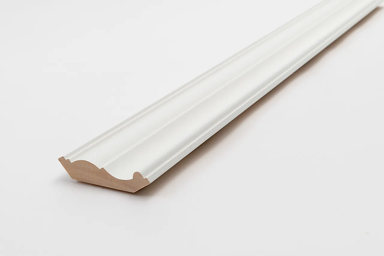 Furu Taklist 20x90 mm Hvit Grunningsmalt Furu Taklist 20x90 mm Hvit Grunningsmalt