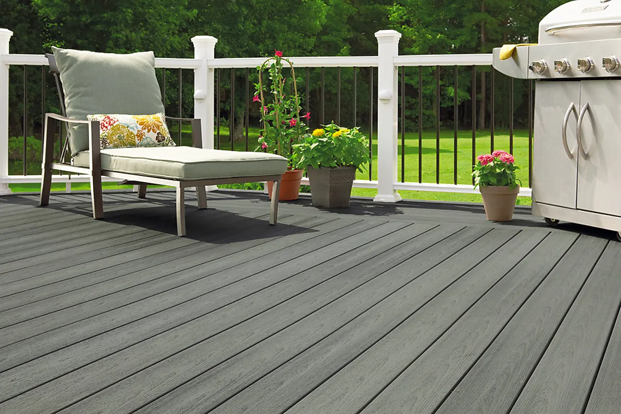 Terrassebord kompositt earl grey 24x137x4880 mm null - null - 2 - Miniatyr