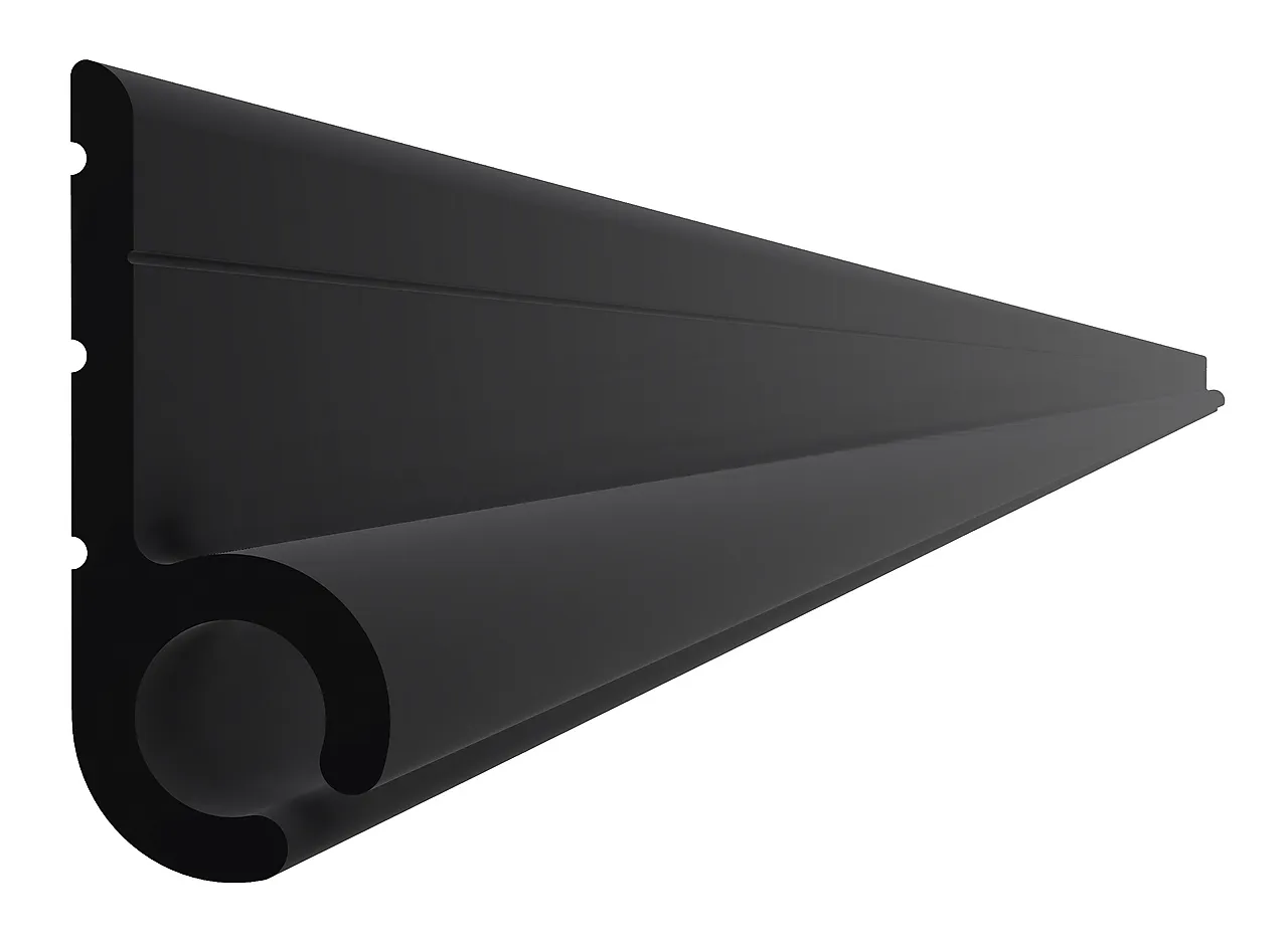 Til-tak light plastprofil pvc 1,2 m slagfast pvc, list