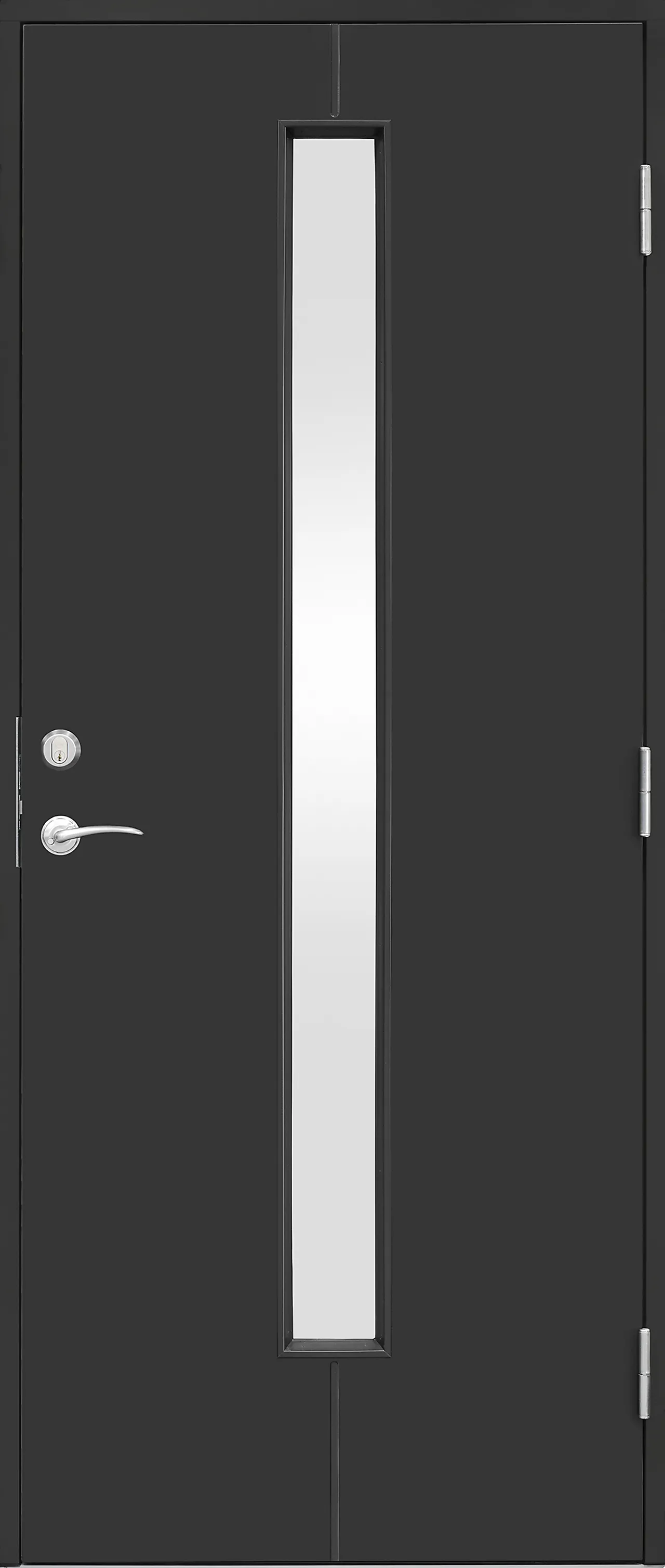 Ytterdør Linnea 100x210 cm dempet sort høyre