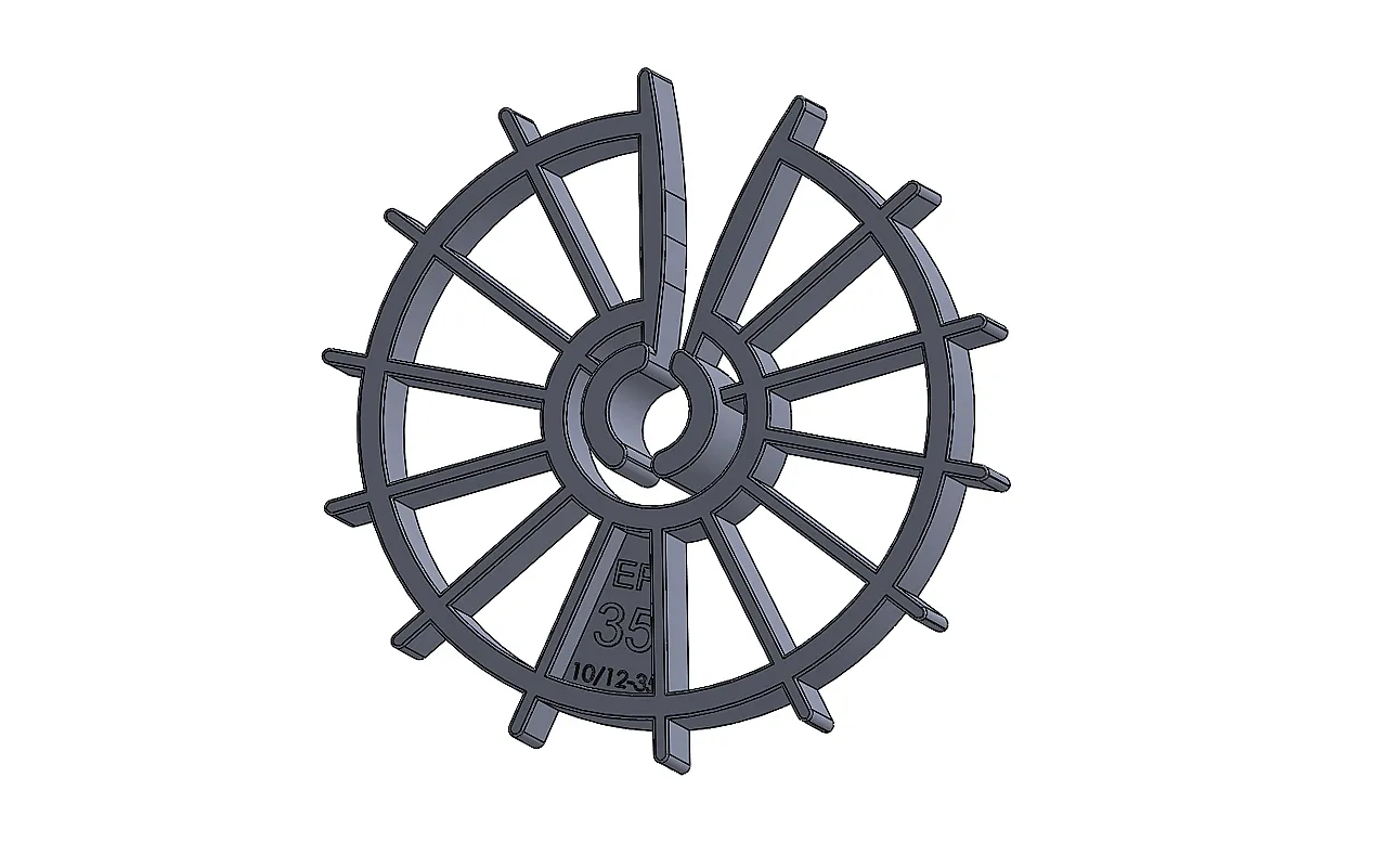 Avstandsring h35 for 10/12 jern for armering med 10 & 12 mm jern