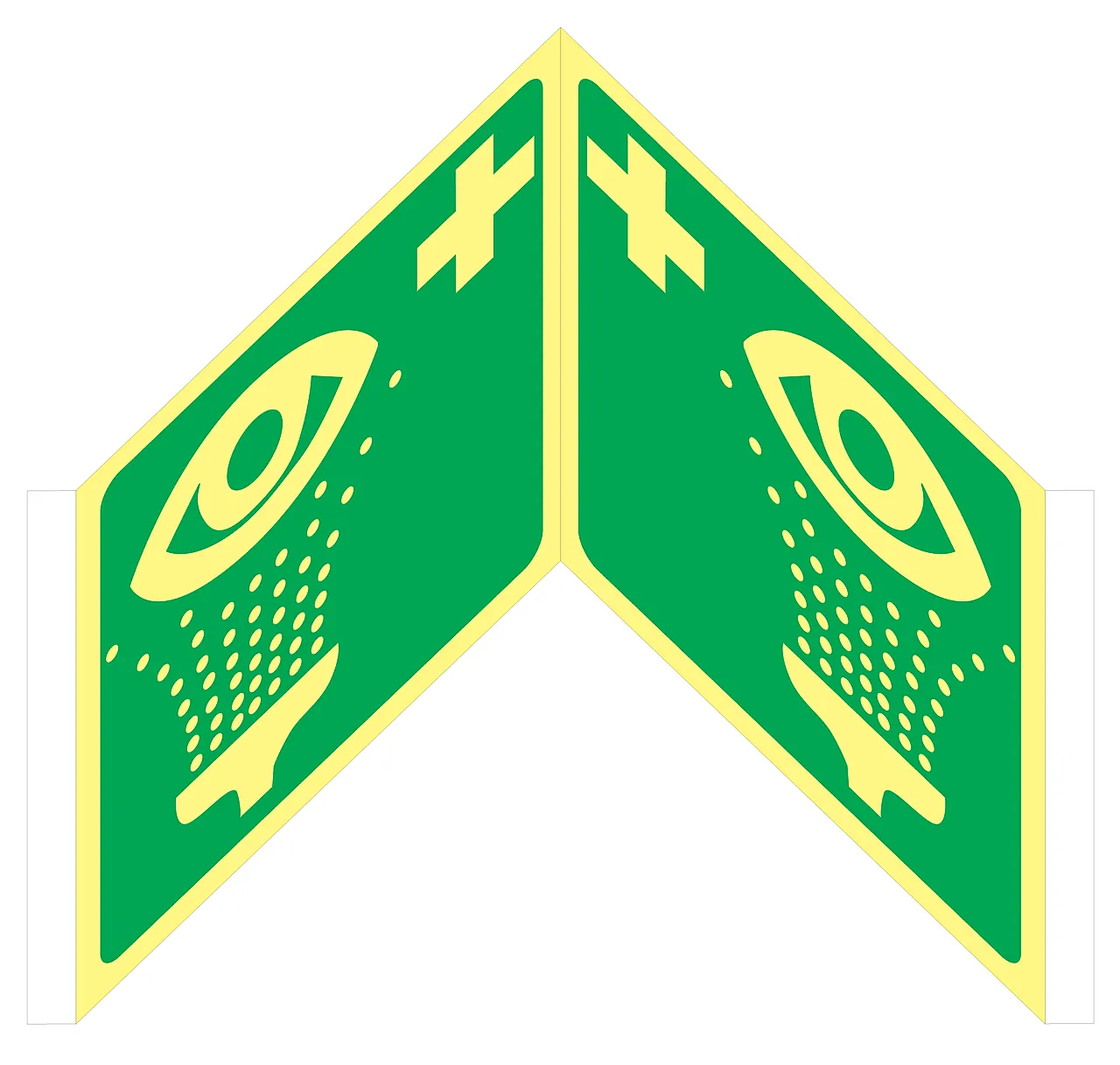 Skilt øyeskylle plog