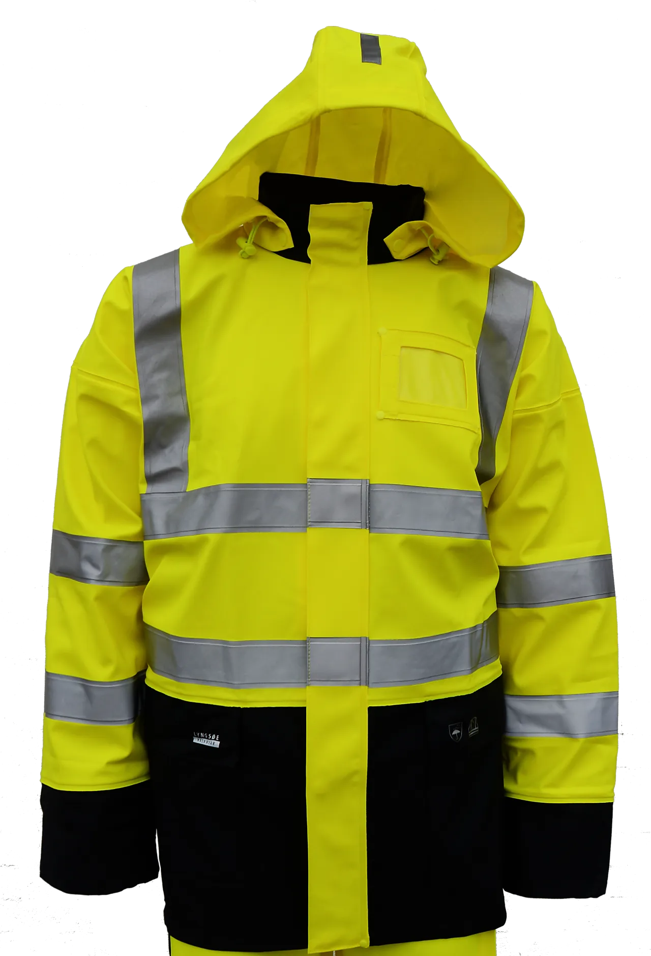 Regnjakke LR9015 gul størrelse S Regnjakke LR9015 gul størrelse S