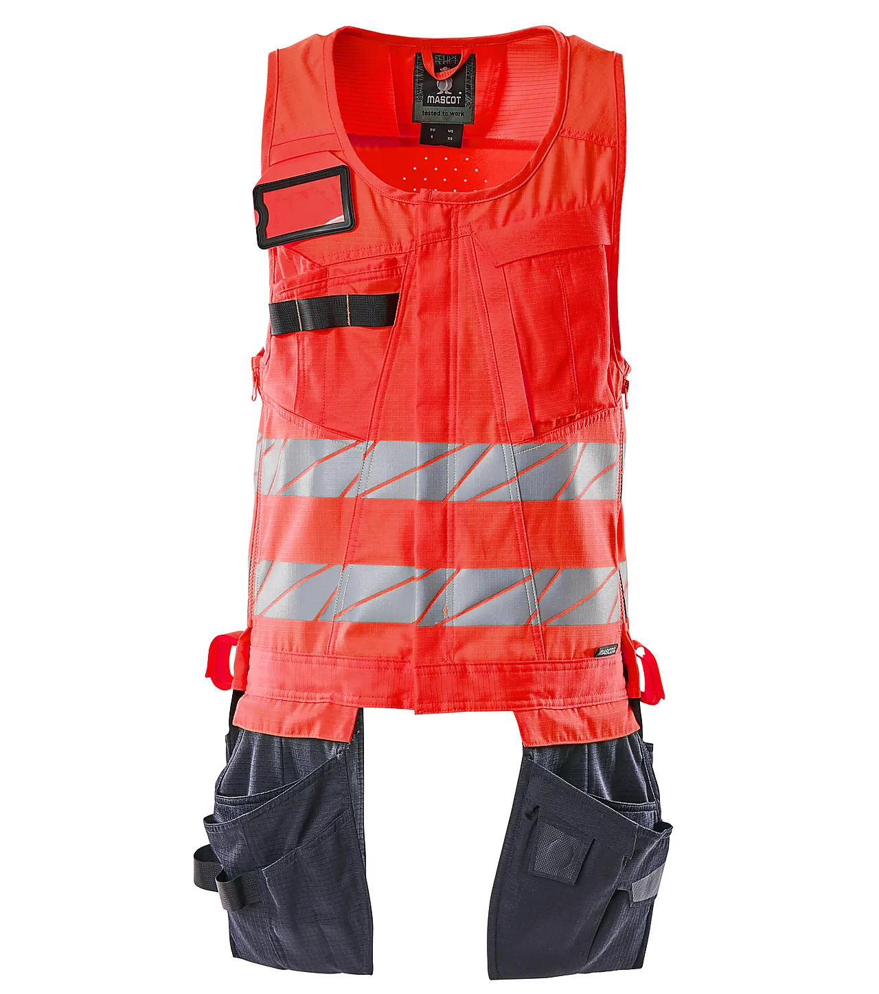 Verktøyvest 19589 rød/marine l stretch, eniso 20471 klasse 1 Verktøyvest 19589 rød/marine l stretch, eniso 20471 klasse 1